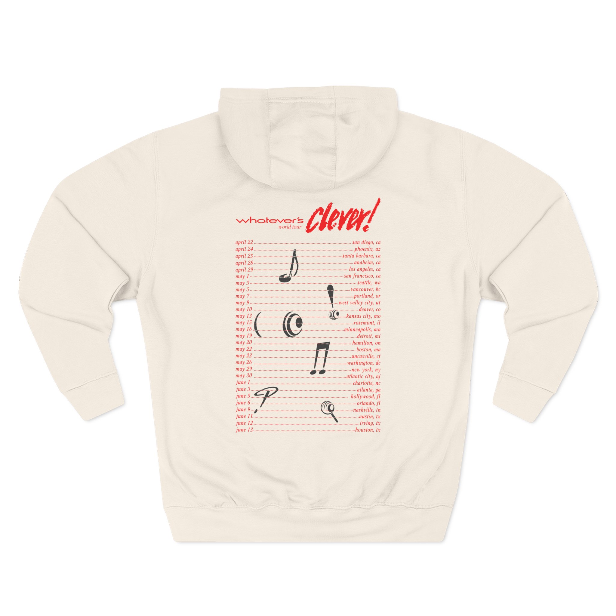 Charlie Puth Whatever's Clever! 2026 Three-Panel Fleece Hoodie - Image 8