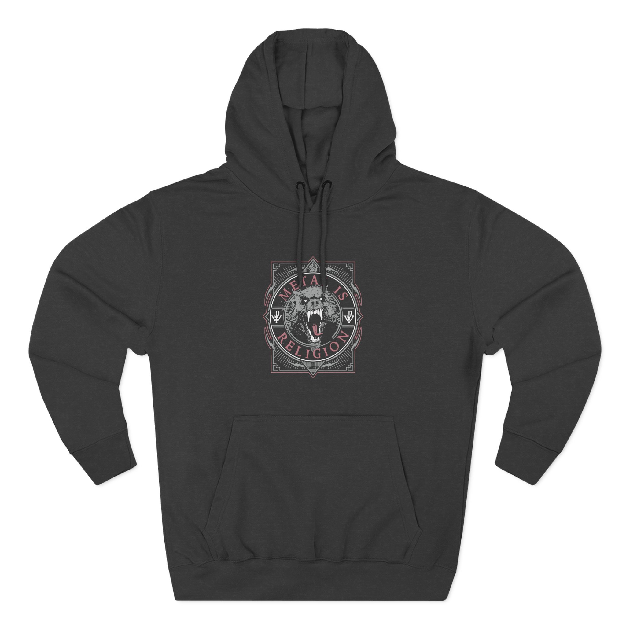 Powerwolf Metal Circle Three-Panel Fleece Hoodie - Image 3