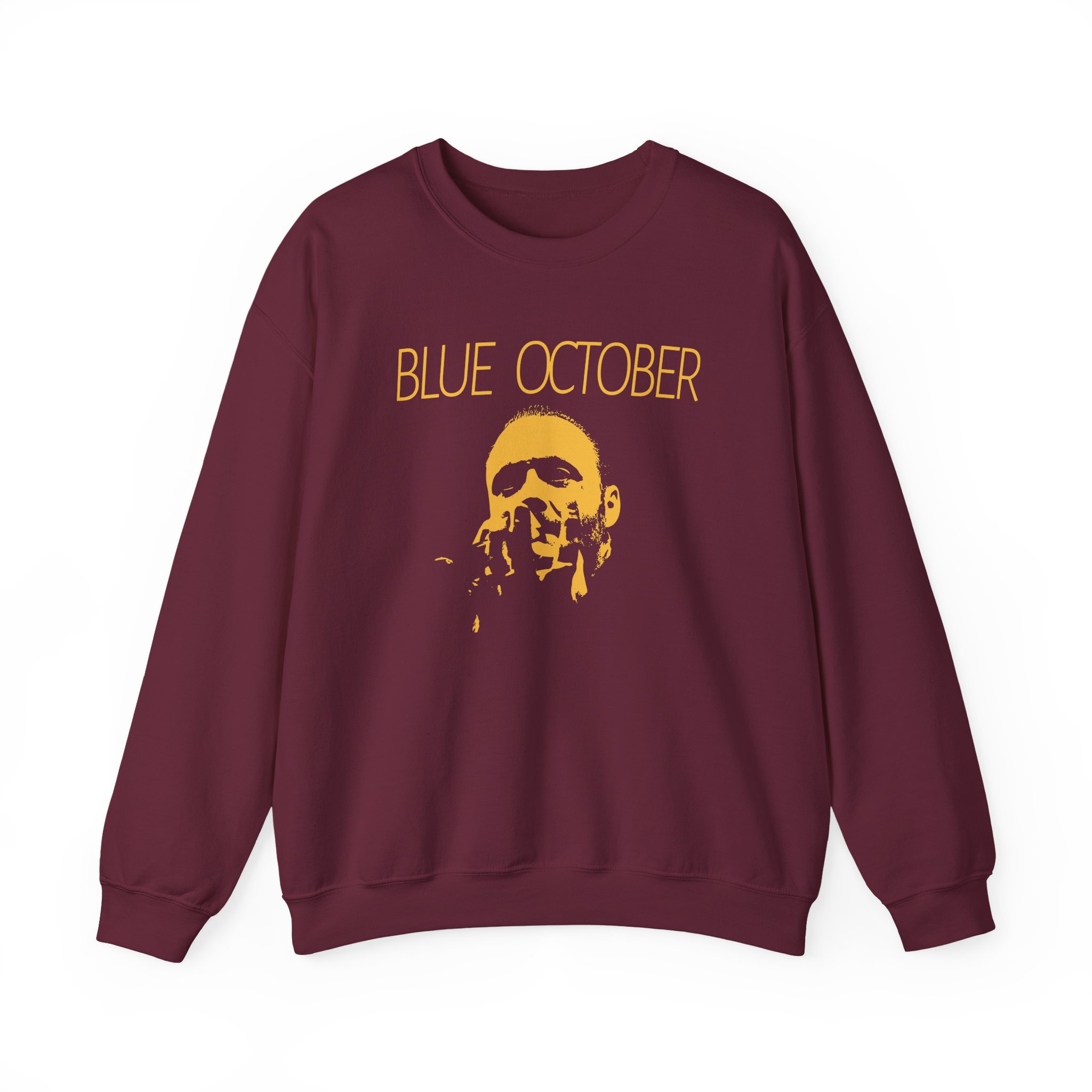 Blue October Midnight Foil Unisex Heavy Blend™ Crewneck Sweatshirt - Image 3