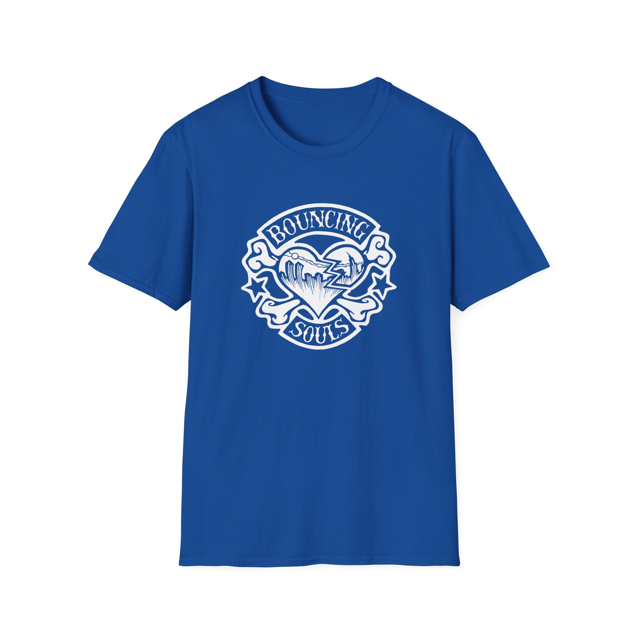 Cold Cuts the Bouncing Souls Rocker Heart Unisex Softstyle T-Shirt - Image 13