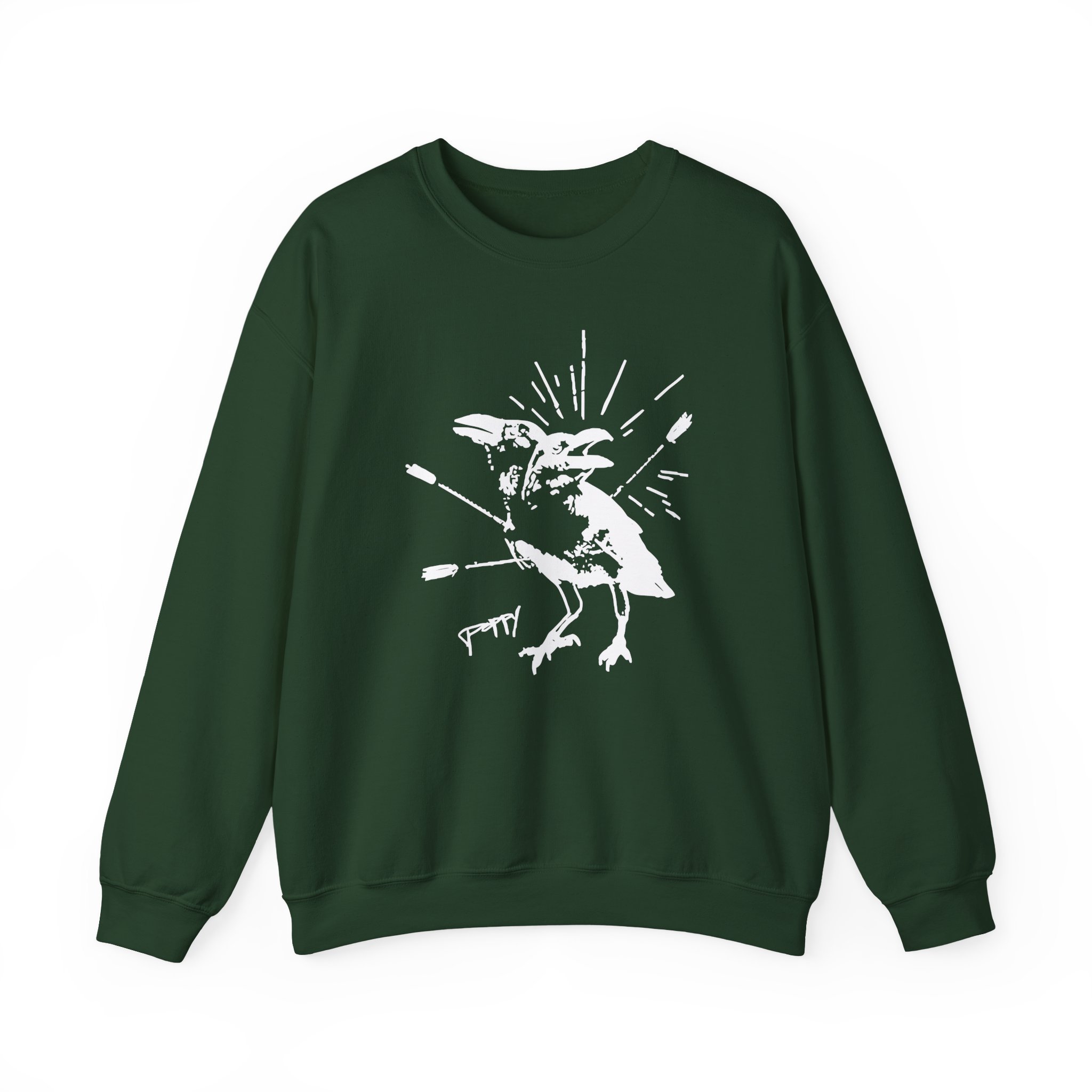 Poppy Coward Birds Unisex Heavy Blend™ Crewneck Sweatshirt - Image 5