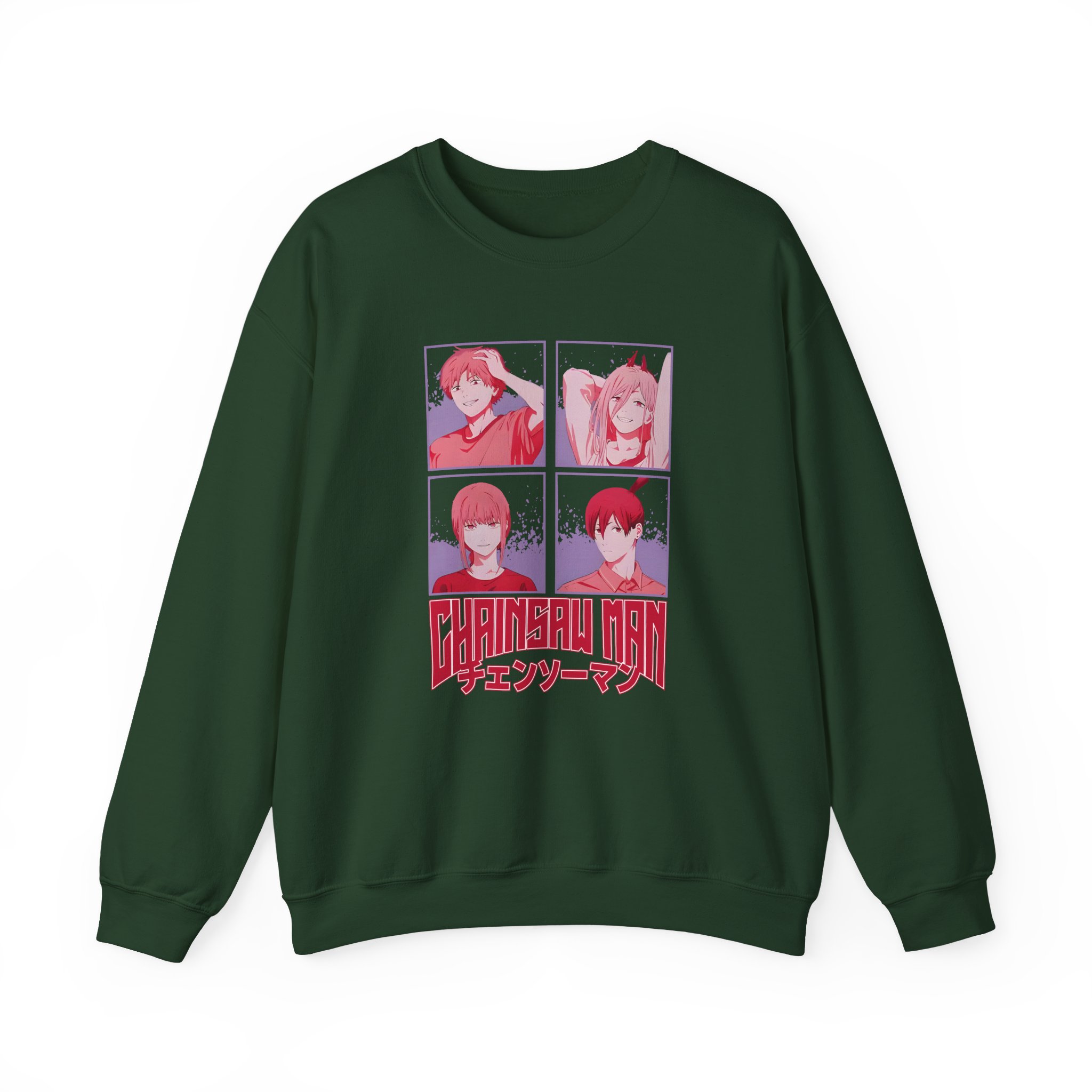 Chainsaw Man Tonal Group Unisex Heavy Blend™ Crewneck Sweatshirt - Image 5