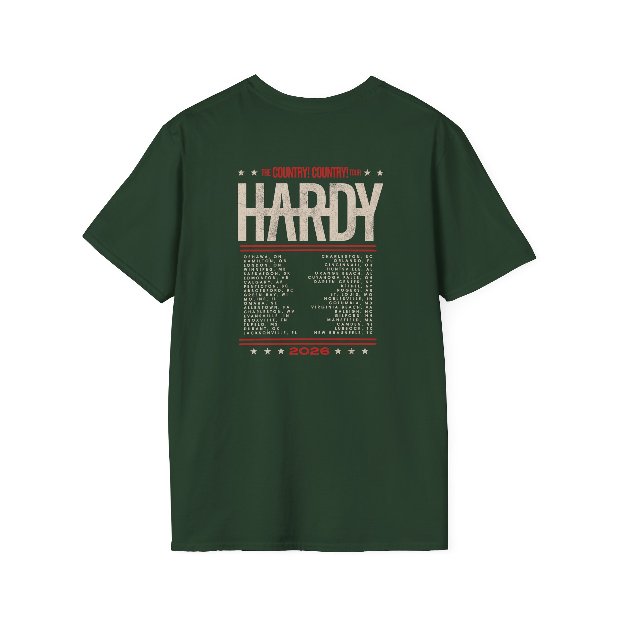 Hd Country! Country! Photo Tour Unisex Softstyle T-Shirt - Image 4