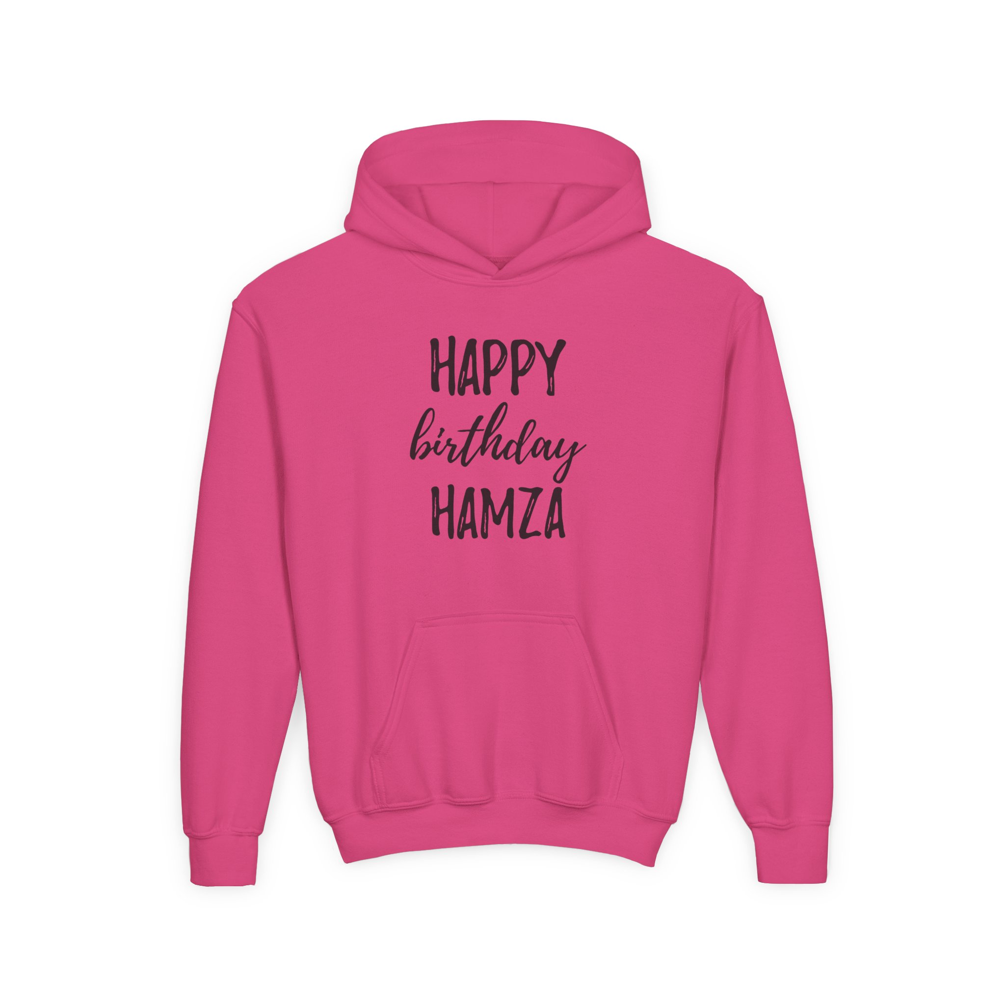 Hamza Happy Birthday Youth Heavy Blend Hooded Sweatshirt - Image 13