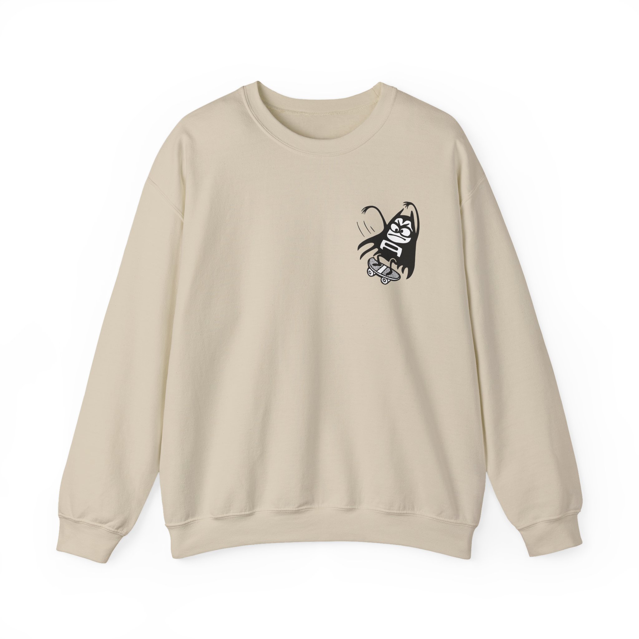 The Aquabats Lil Bat Skateboard Unisex Heavy Blend™ Crewneck Sweatshirt - Image 3
