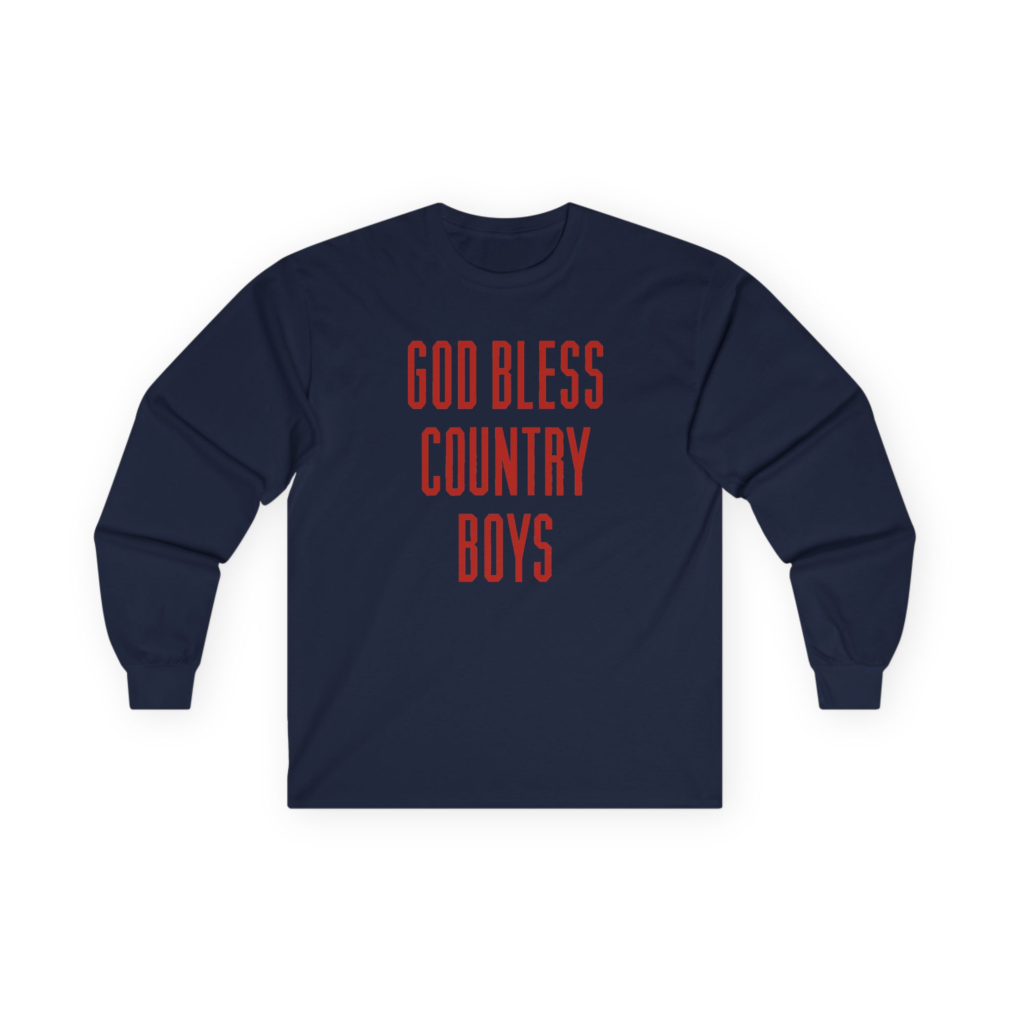Hd God Bless Country Boys Unisex Ultra Cotton Long Sleeve Tee - Image 11