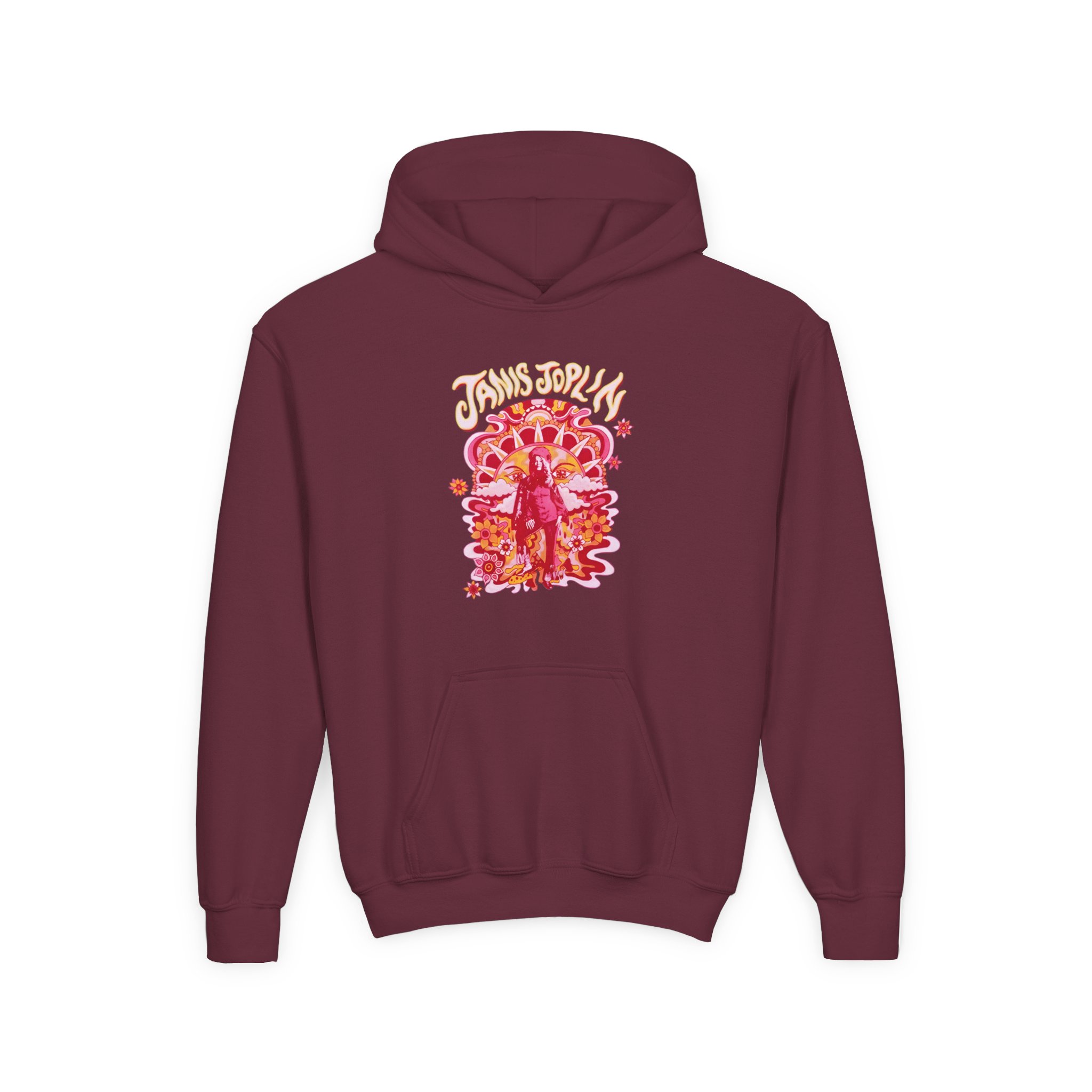 Janis Joplin Groovy Youth Heavy Blend Hooded Sweatshirt - Image 3