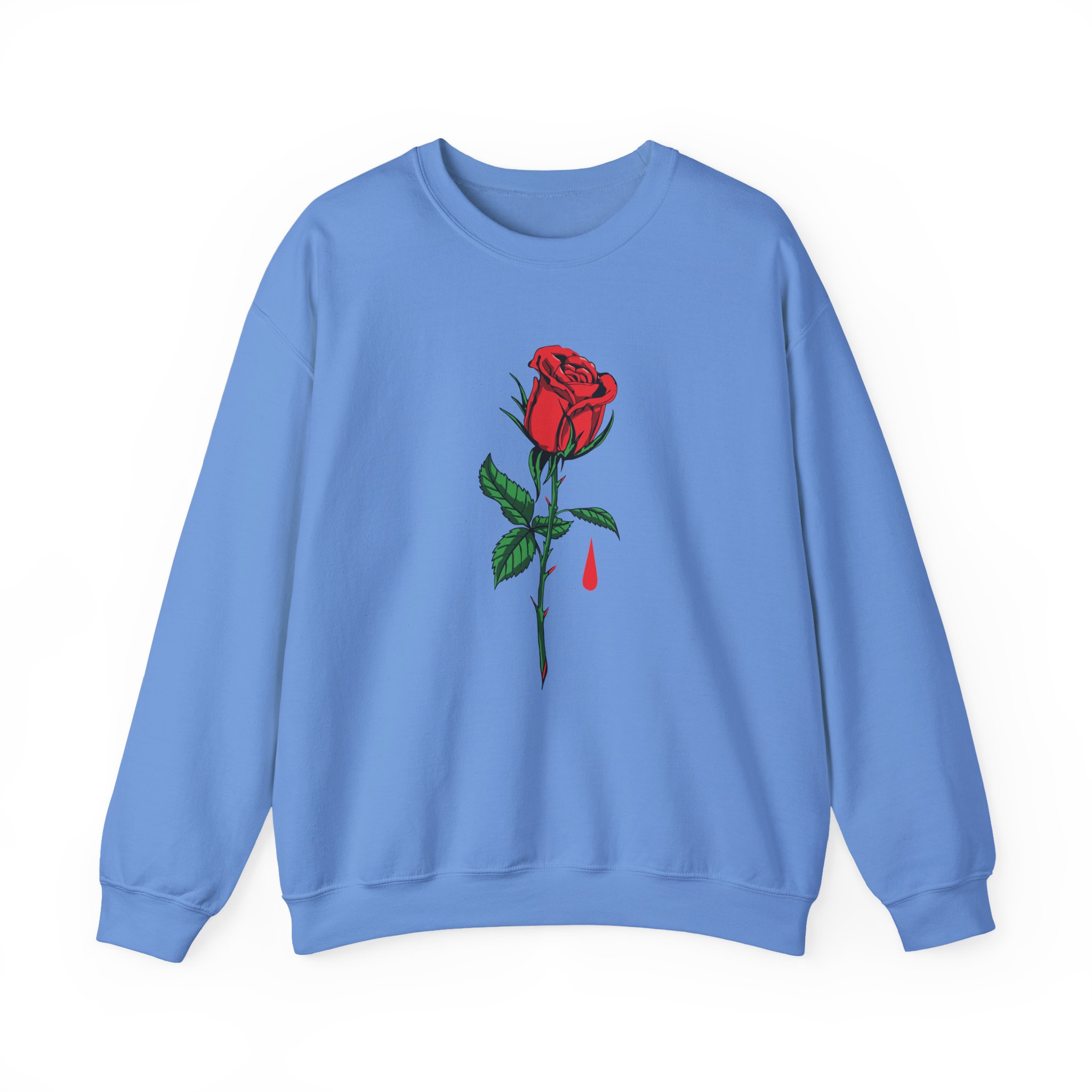 Blue October Big Rose Unisex Heavy Blend™ Crewneck Sweatshirt - Image 13