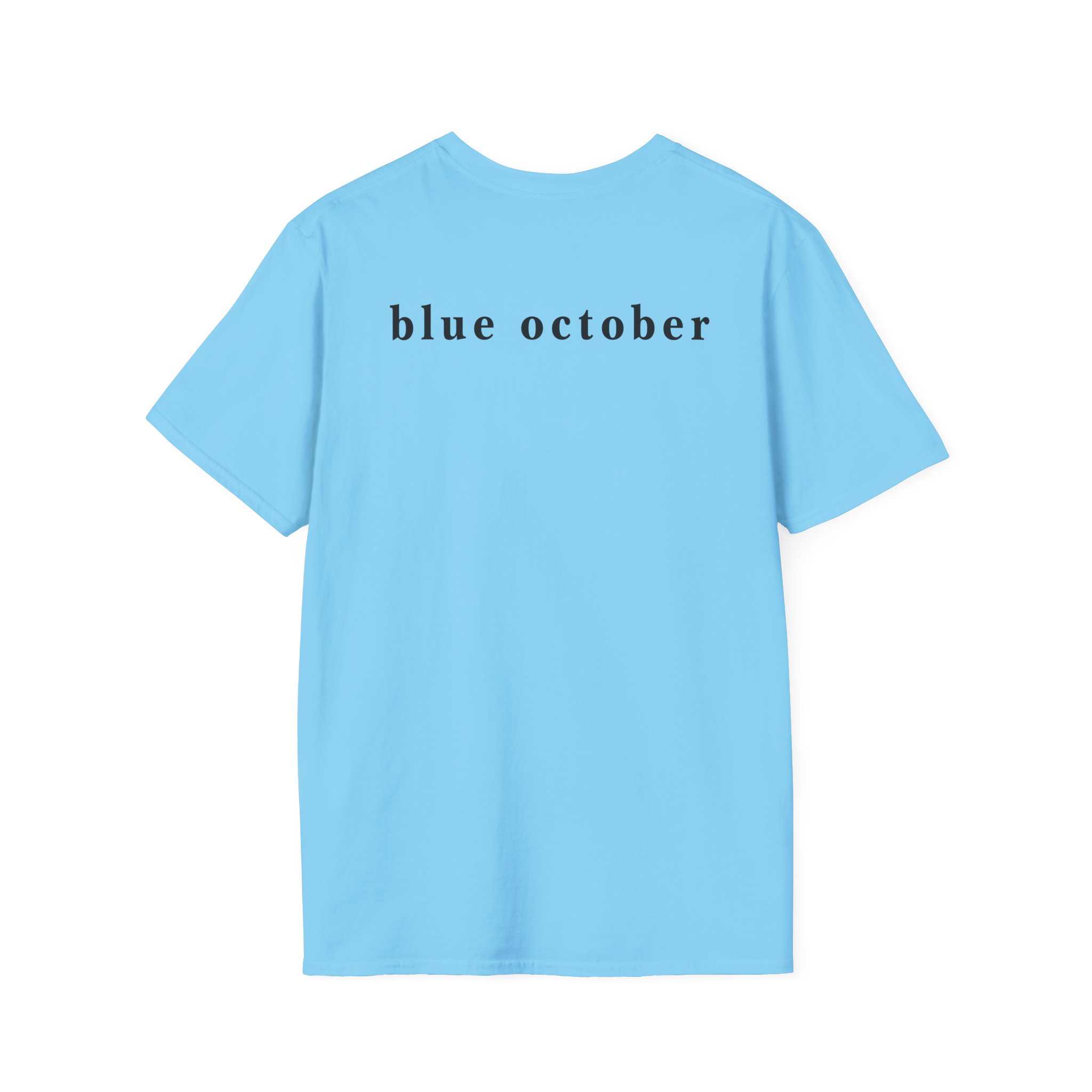 Blue October Big Rose Unisex Softstyle T-Shirt - Image 14