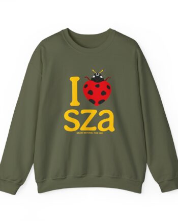 Sza Sos I Heart Sza Camo Unisex Heavy Blend™ Crewneck Sweatshirt