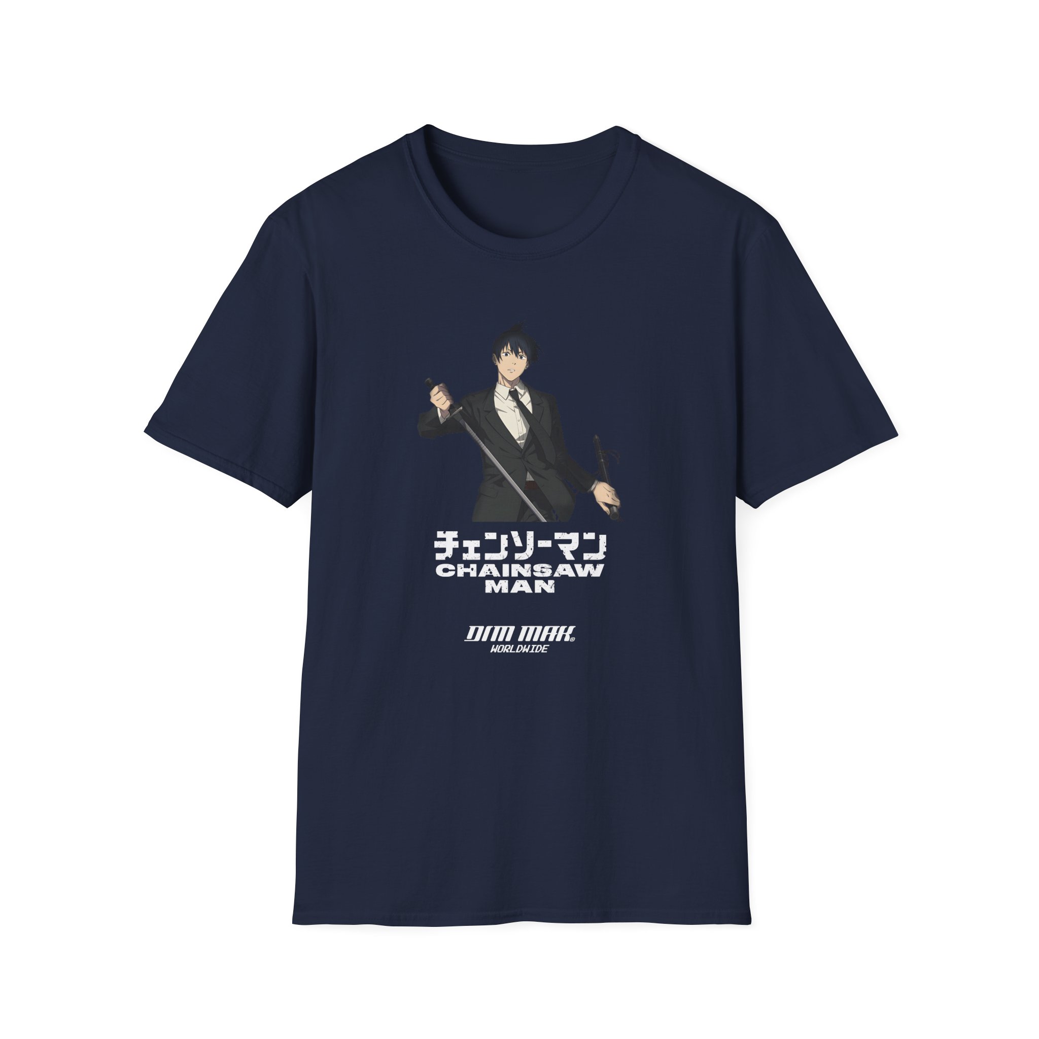 Chainsaw Man X Dim Mak Aki Unisex Softstyle T-Shirt - Image 15