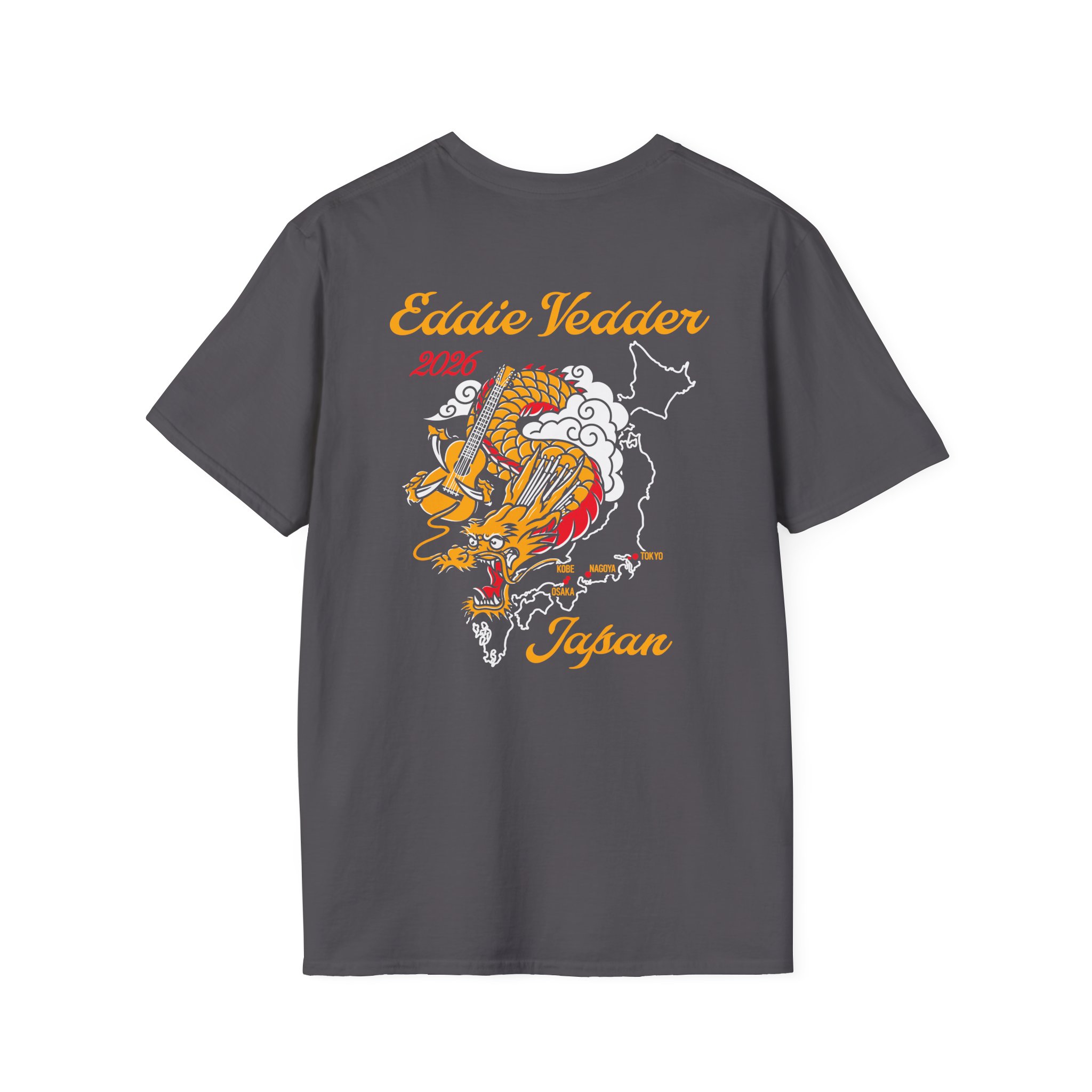 Eddie Vedder 2026 Tokyo Japan Unisex Softstyle T-Shirt - Image 10
