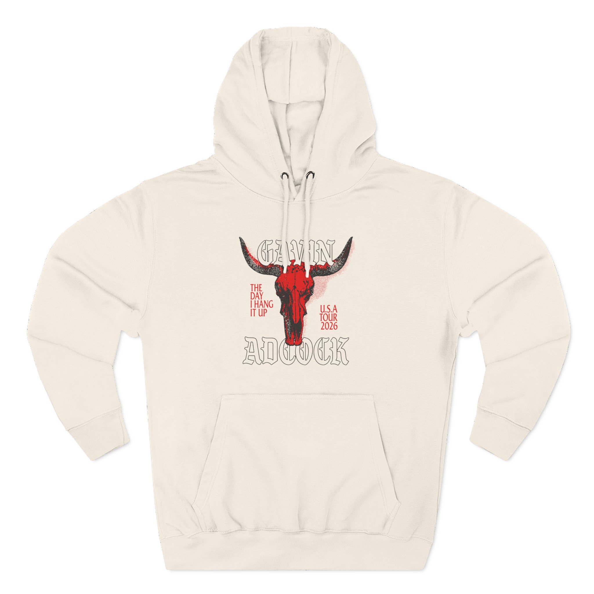 Gavin Adcock Ivory Steerhead Three-Panel Fleece Hoodie - Image 3