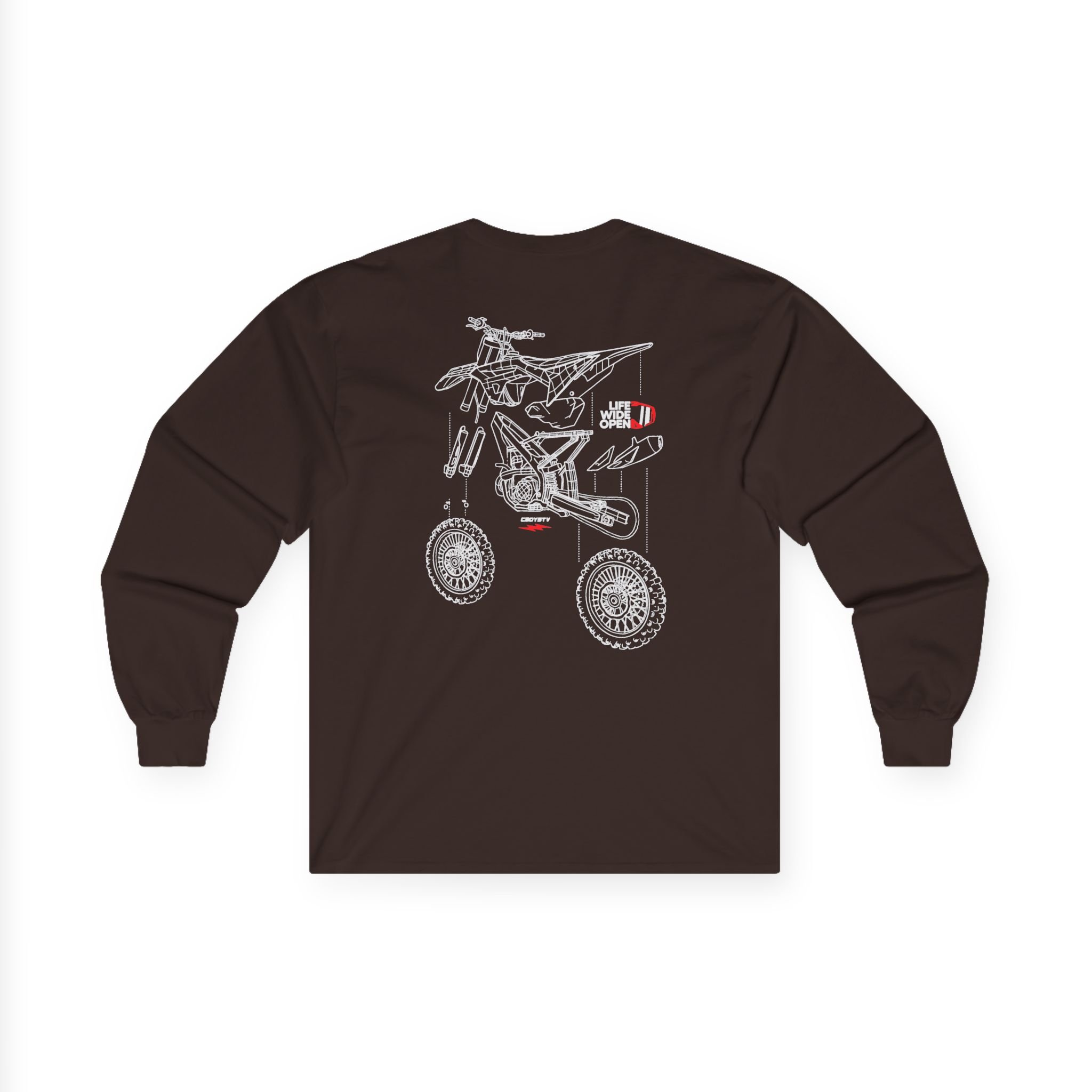 Cboystv Dirtbike Blowup Unisex Ultra Cotton Long Sleeve Tee - Image 6