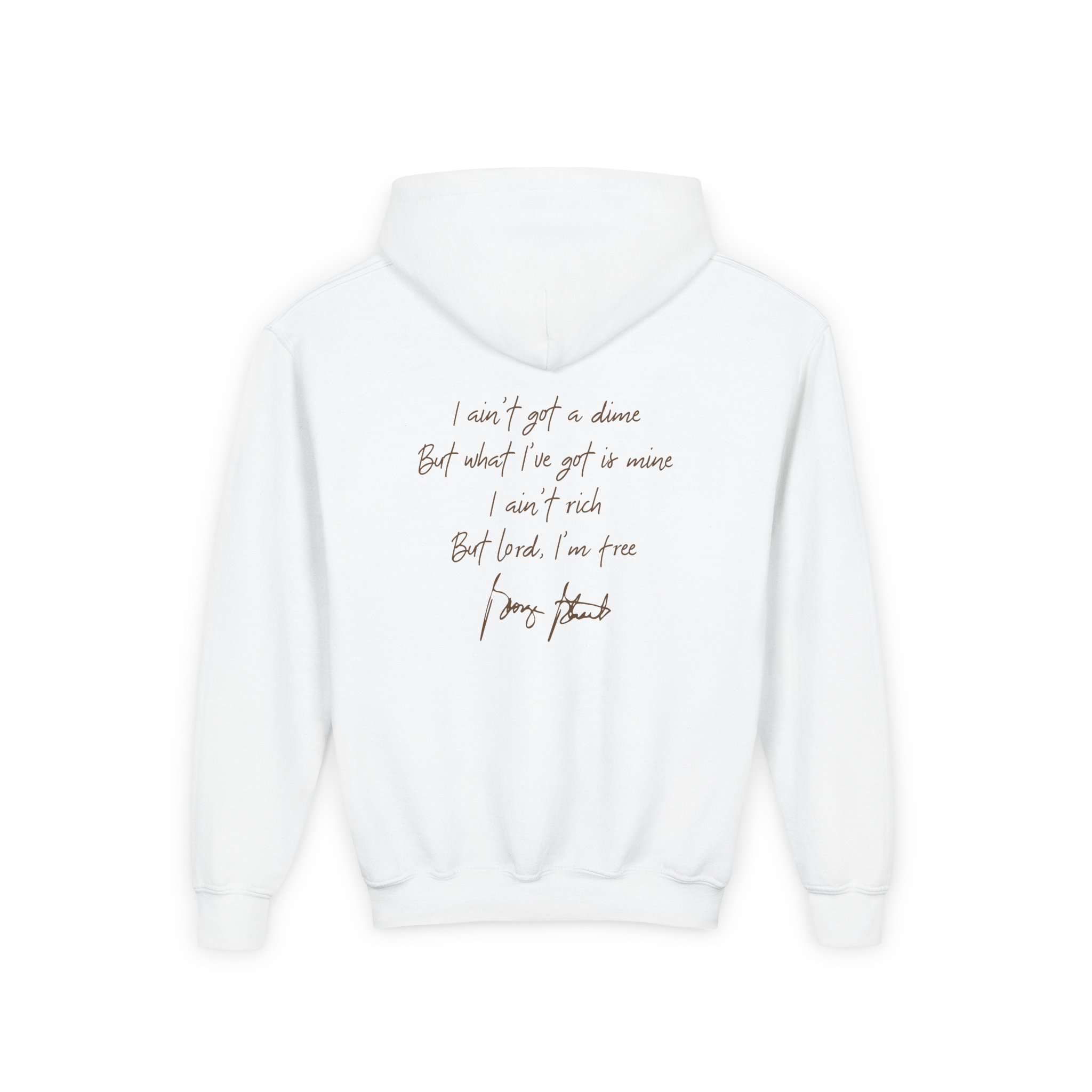 George Strait Amarillo by Morning Youth Heavy Blend Hooded Sweatshirt - Image 2