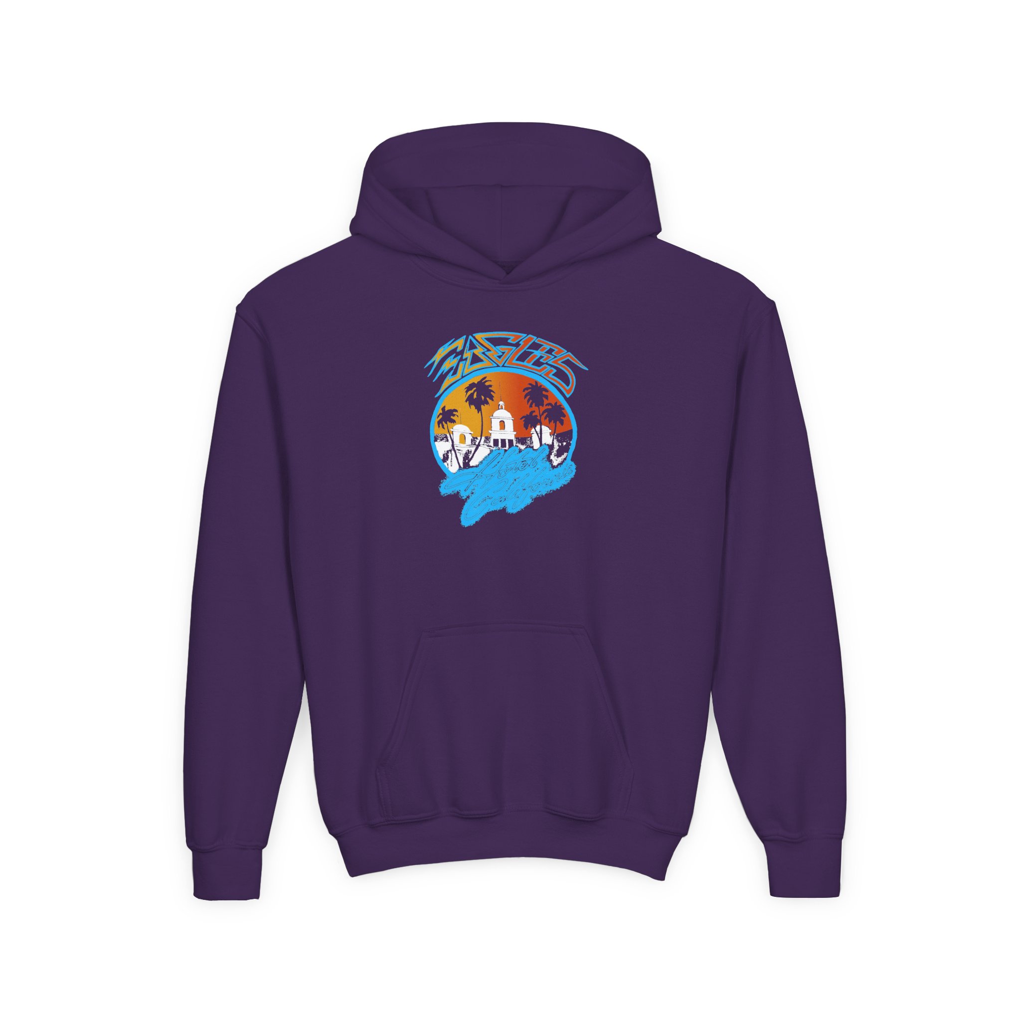 Youth The Eagles Hotel California Heavy Blend Hooded Sweatshirt - Image 7