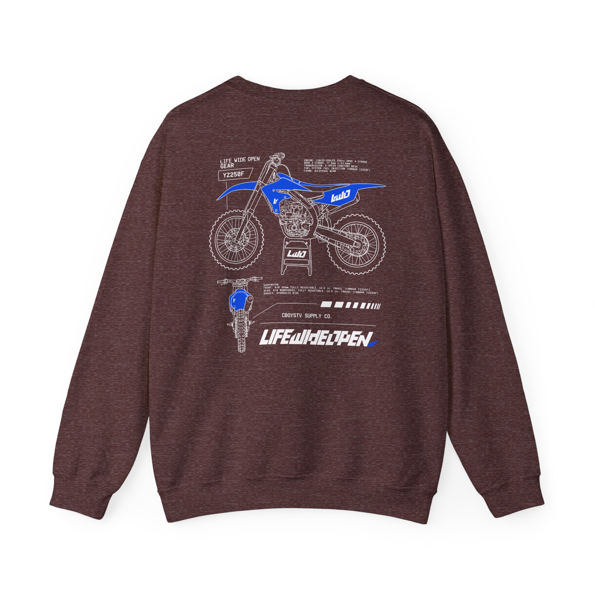 Cboystv Yamaha Spec Unisex Heavy Blend™ Crewneck Sweatshirt - Image 4