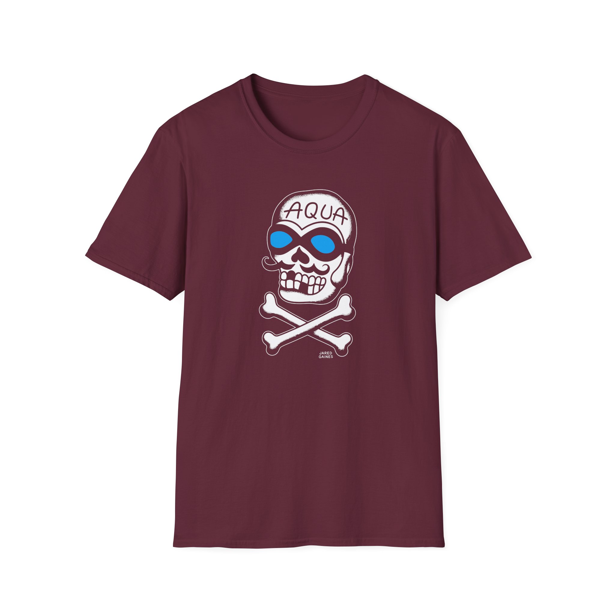 The Aquabats! * Jared Gaines AquaSkully! Unisex Softstyle T-Shirt - Image 3