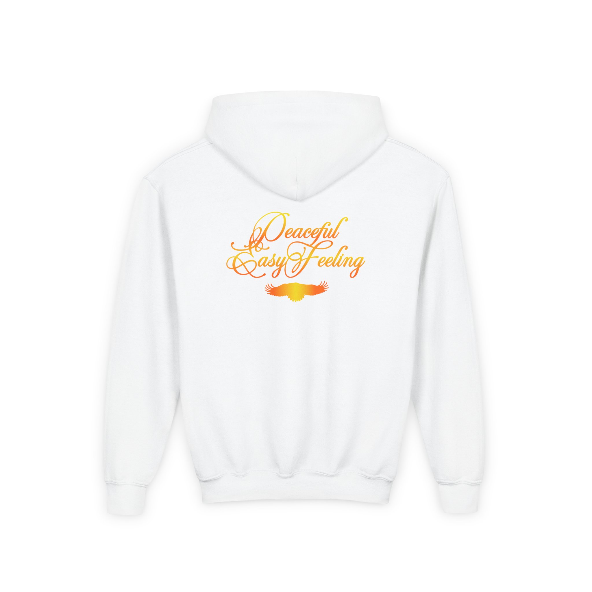 Youth The Eagles Peaceful Easy Feeling Desert Heavy Blend Hooded Sweatshirt - Image 2