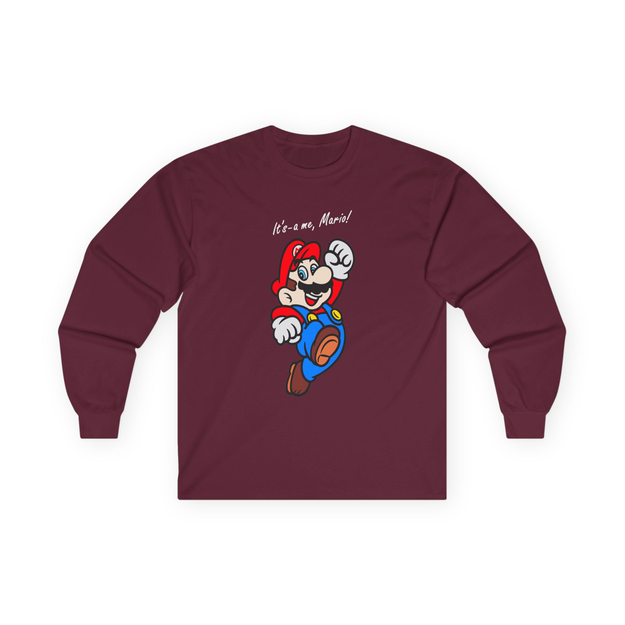 NTD It's-a Me, Mario Unisex Ultra Cotton Long Sleeve Tee - Image 3