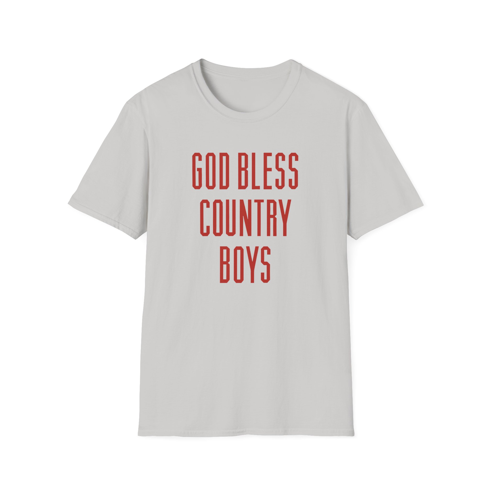Hd God Bless Country Boys Unisex Softstyle T-Shirt - Image 5