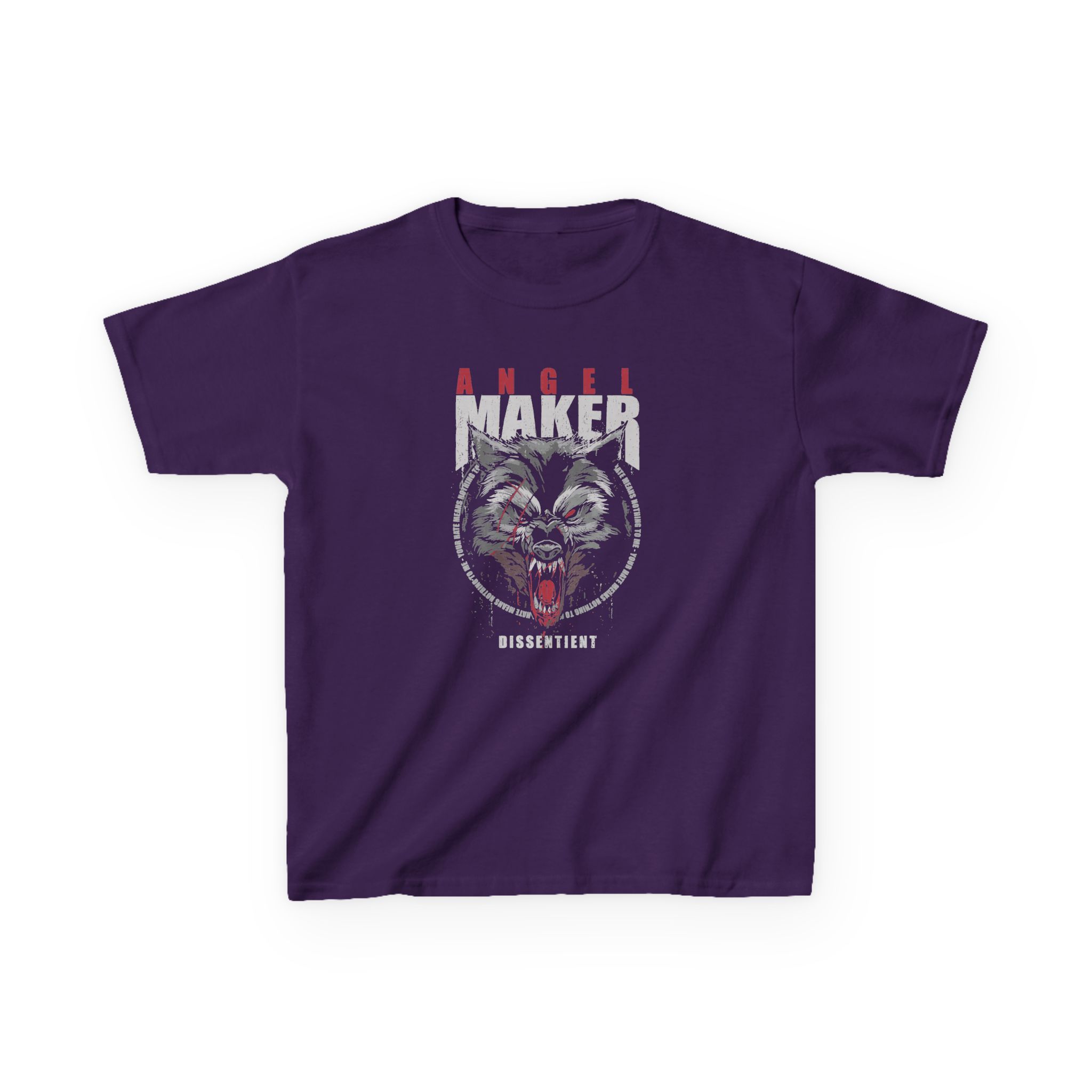 Angelmaker Battle Wolf Kids Heavy Cotton™ Tee - Image 7