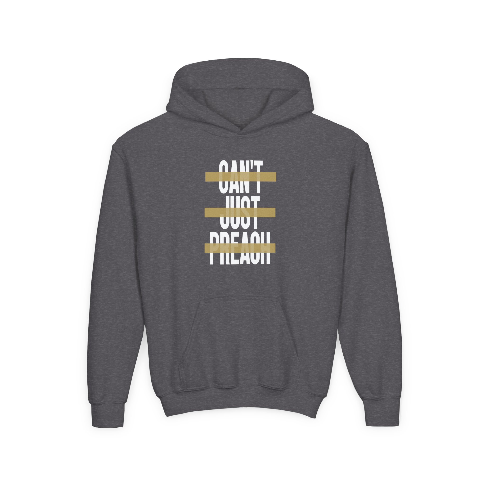 John Legend Can't Just Preach Youth Heavy Blend Hooded Sweatshirt - Image 7