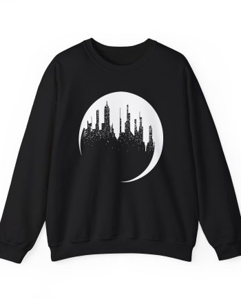 Dropout Unsleeping City Glow-In-The-Dark Unisex Heavy Blend™ Crewneck Sweatshirt