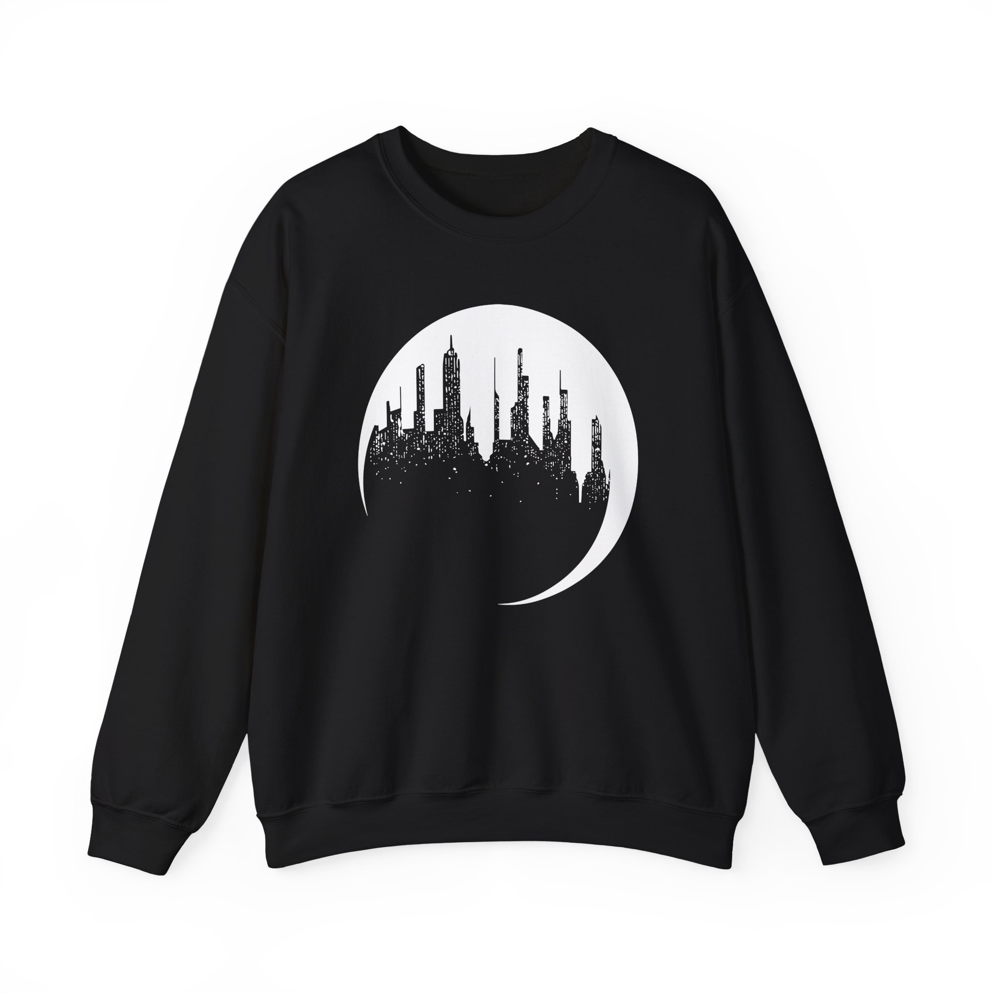 Dropout Unsleeping City Glow-In-The-Dark Unisex Heavy Blend™ Crewneck Sweatshirt