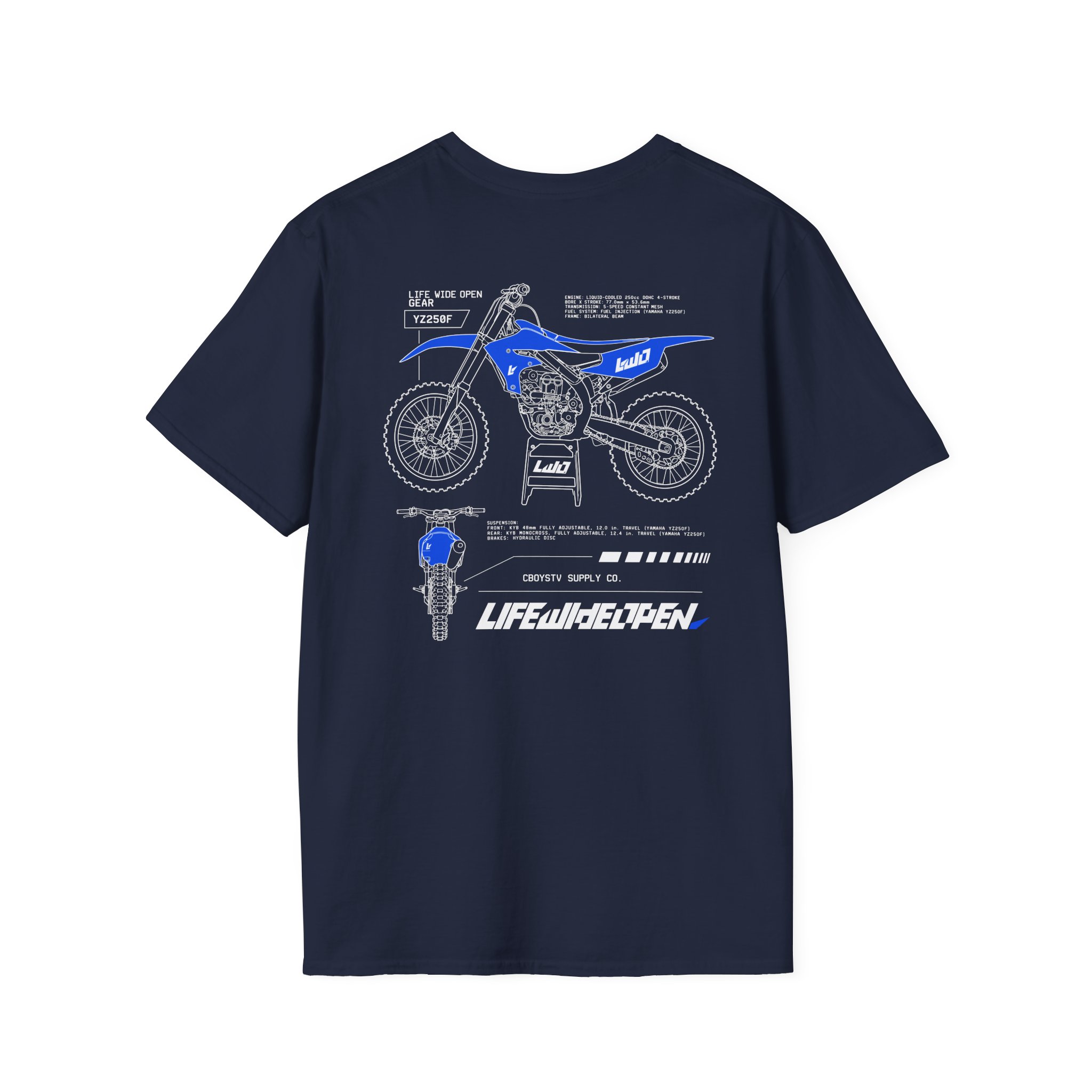 Cboystv Yamaha Spec Unisex Softstyle T-Shirt - Image 18