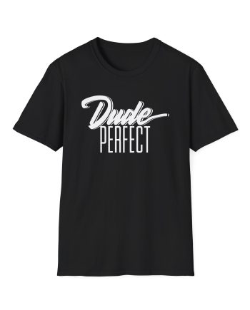Dude Perfect Dude Script Unisex Softstyle T-Shirt