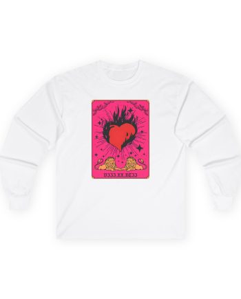 D L Burning Heart Unisex Ultra Cotton Long Sleeve Tee