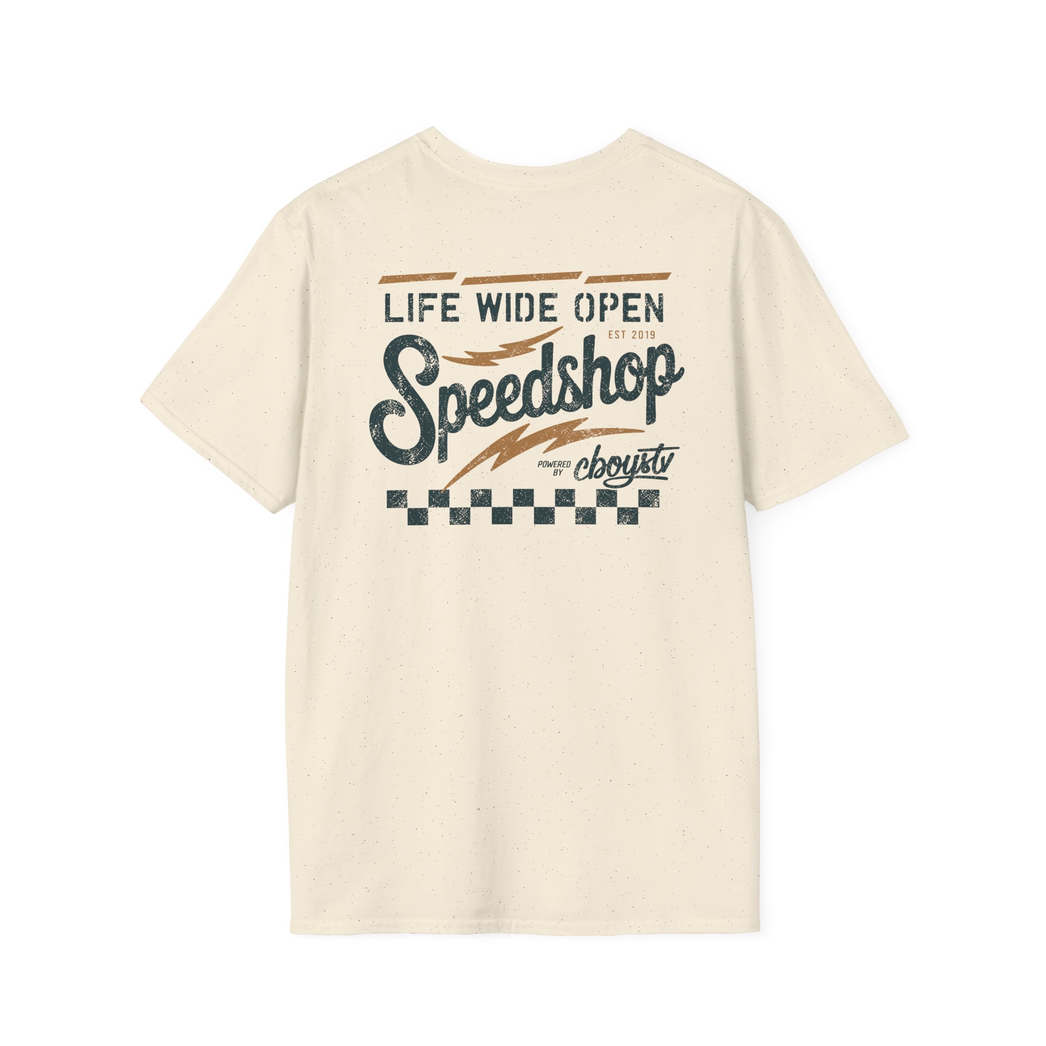 Cboystv Speed Shop Unisex Softstyle T-Shirt - Image 10