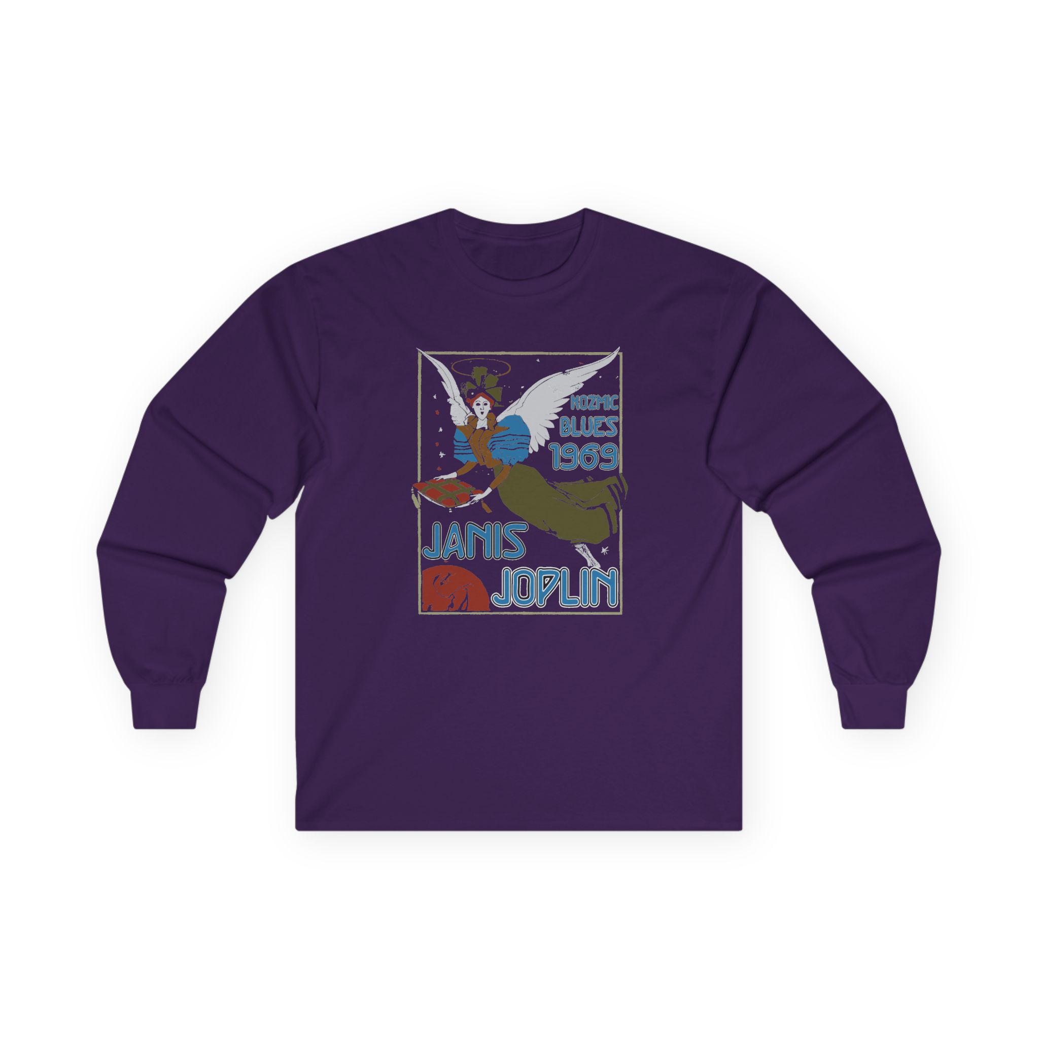 Janis Joplin Kozmic Blues 1969 Unisex Ultra Cotton Long Sleeve Tee - Image 7