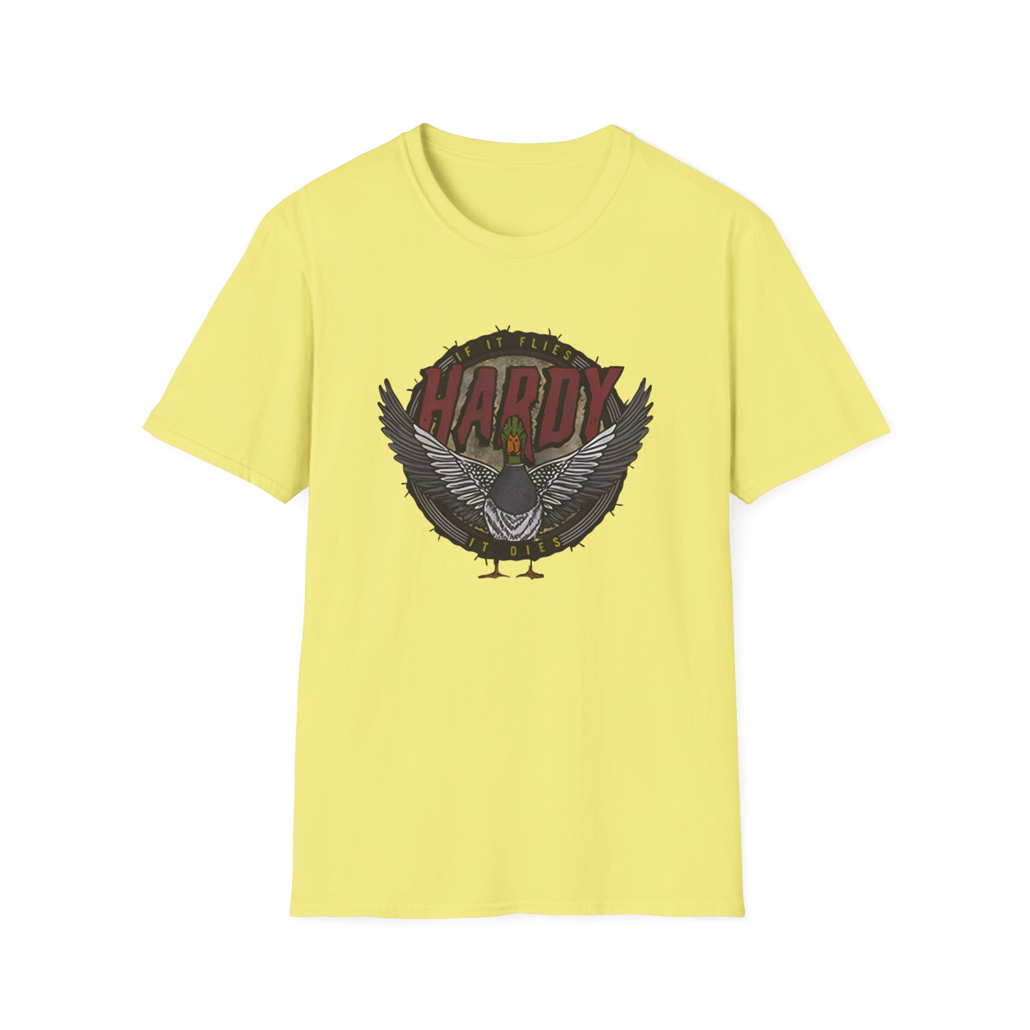 Hd if It Flies Unisex Softstyle T-Shirt - Image 13