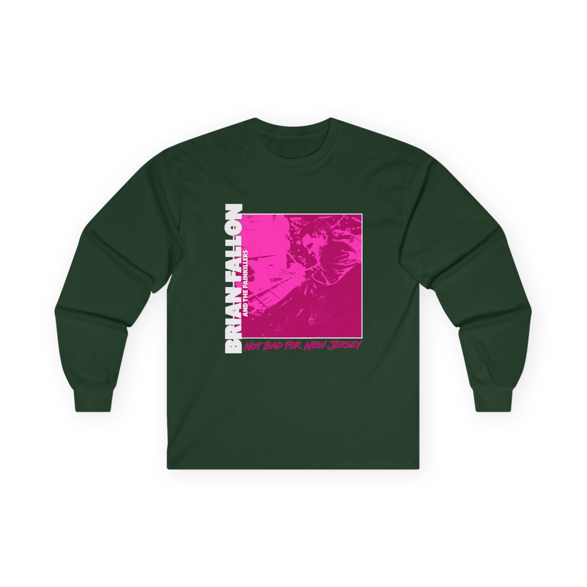 Brian Fallon Not Bad Pink Graphic Unisex Ultra Cotton Long Sleeve Tee - Image 5