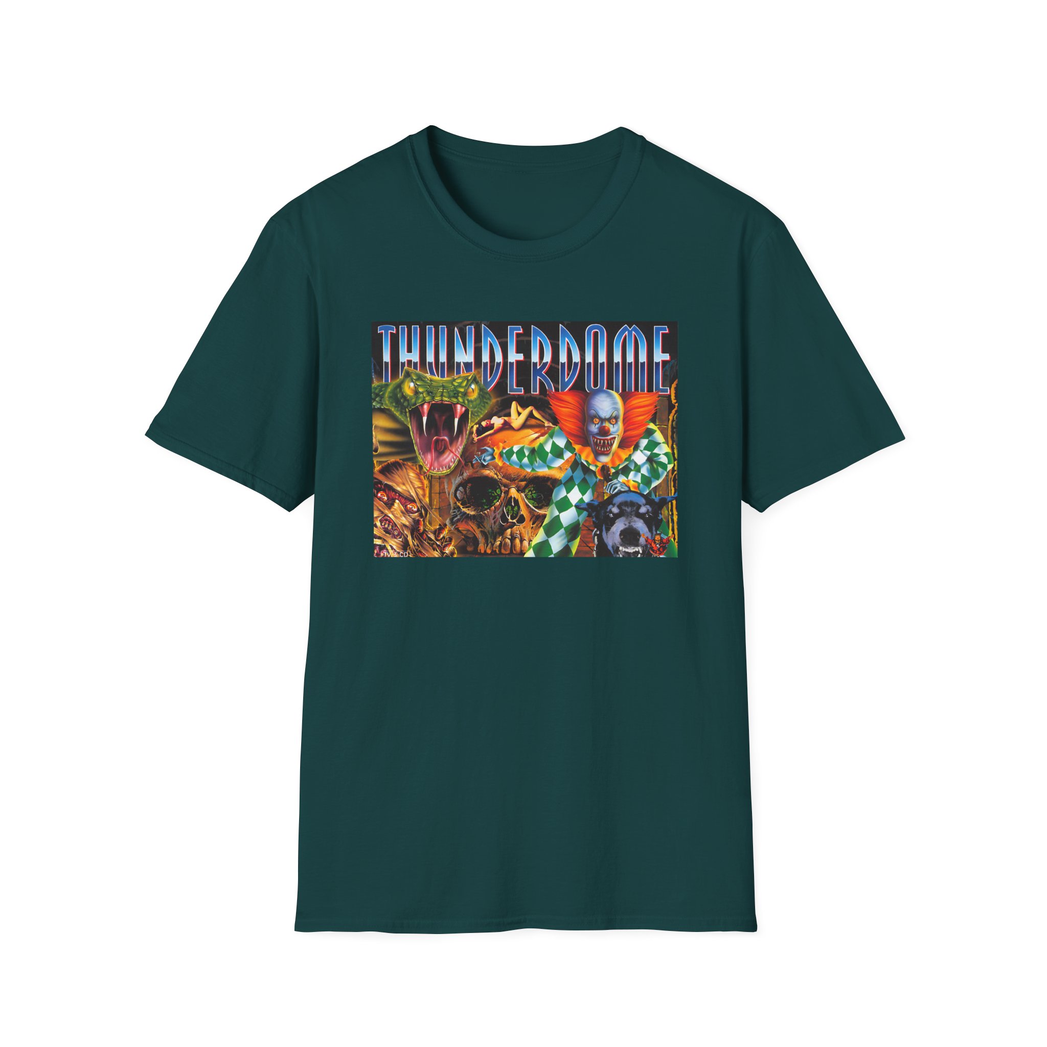 Thunderdome Hardcore Will Never Die Unisex Softstyle T-Shirt - Image 9