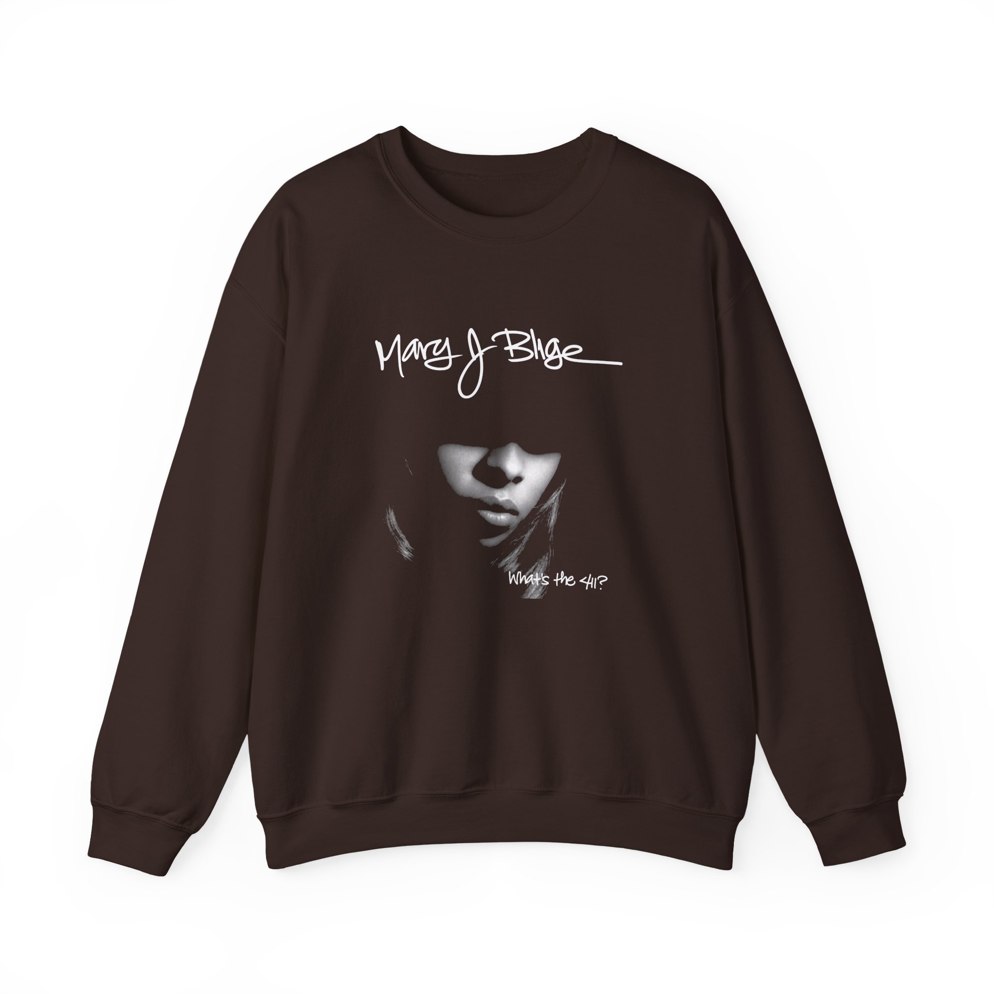 Mary J Blige What’s the 411? Unisex Heavy Blend™ Crewneck Sweatshirt - Image 3