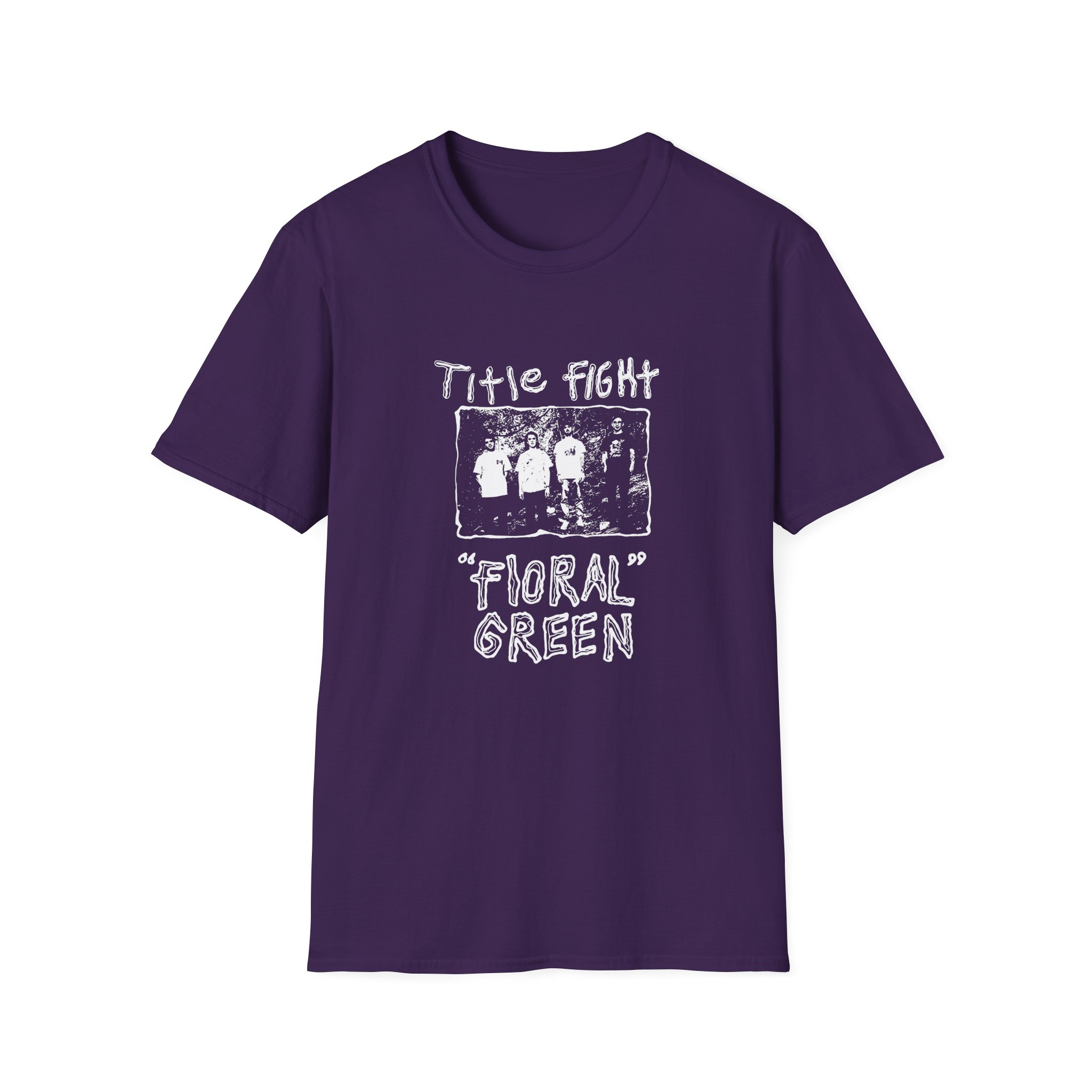 Cold Cuts Title Fight Floral Green Promo Unisex Softstyle T-Shirt - Image 23