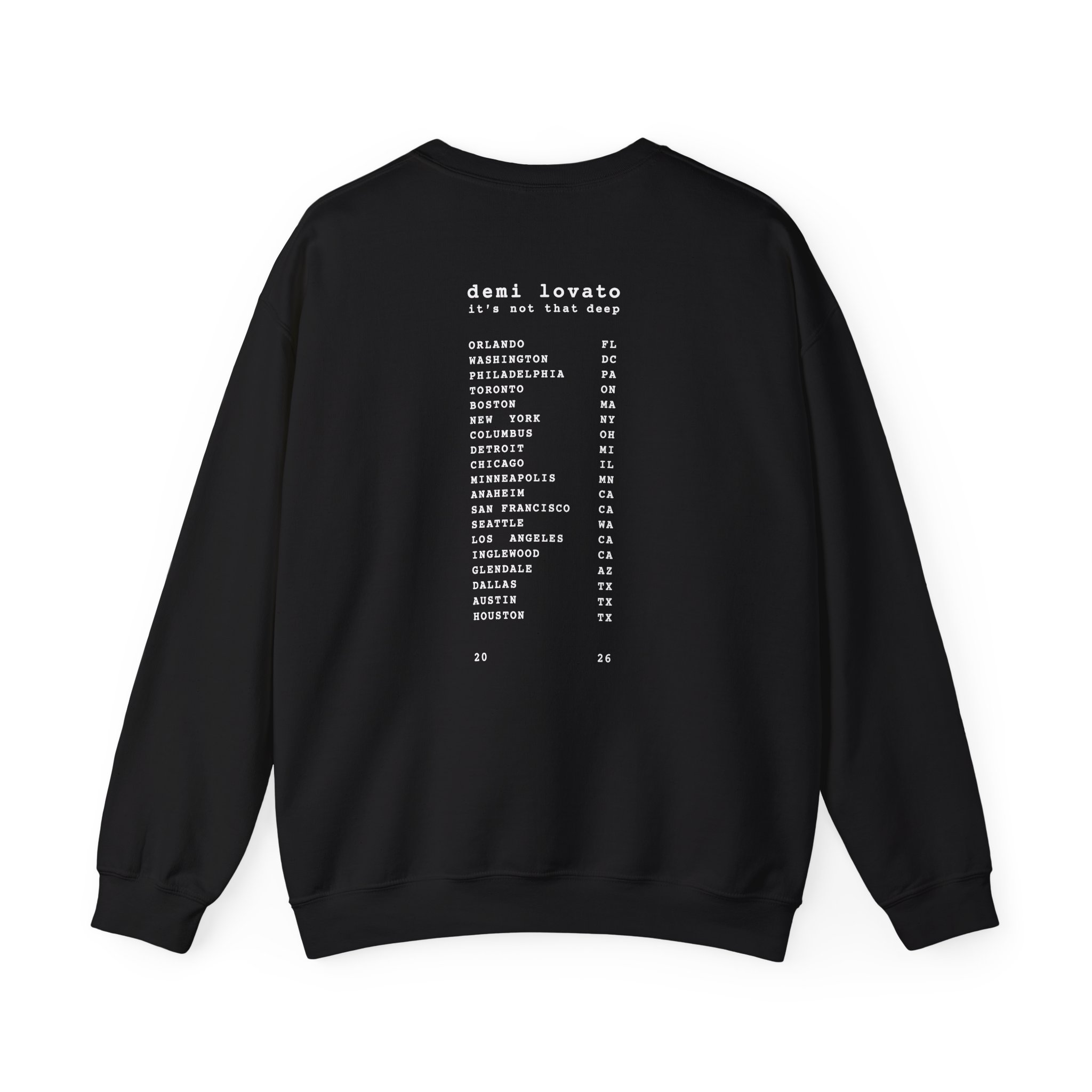 D L It’s Not That Deep Tour Unisex Heavy Blend™ Crewneck Sweatshirt - Image 2
