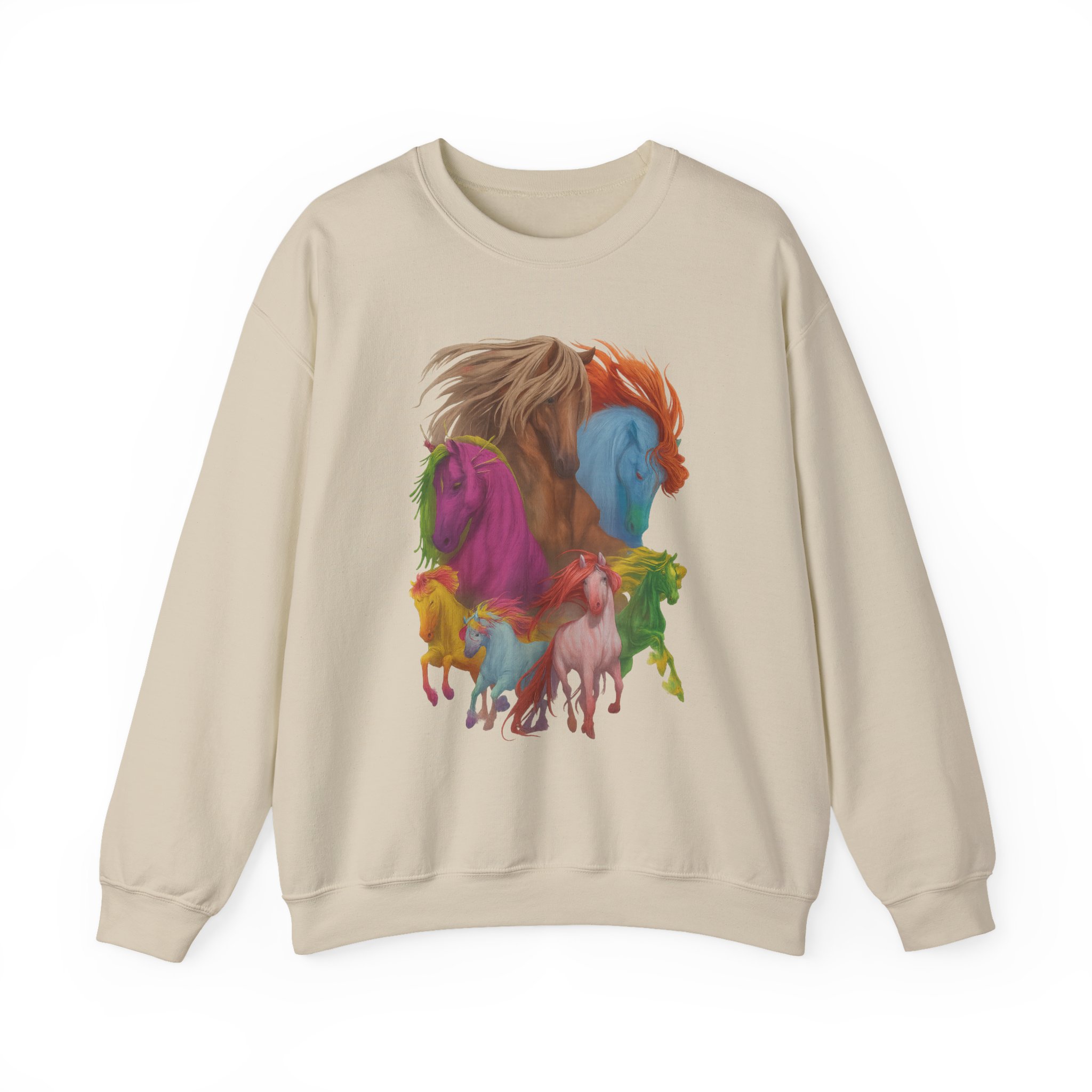 Dropout Dimension 20 The Seven Magic Horse Unisex Heavy Blend™ Crewneck Sweatshirt - Image 7