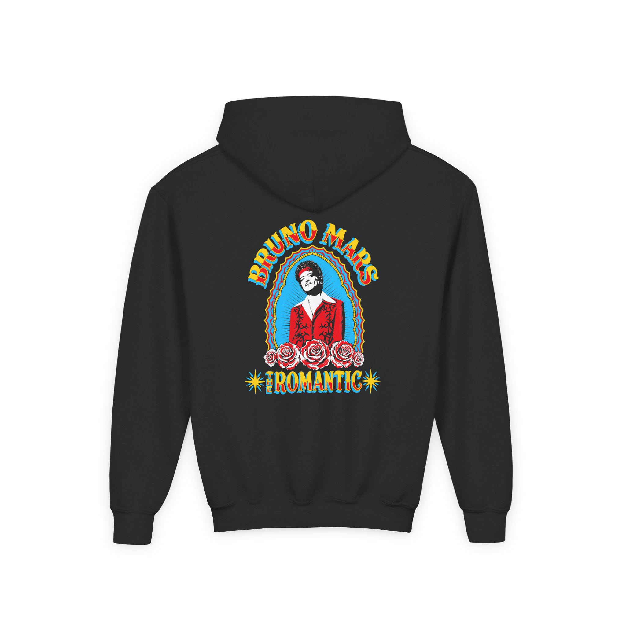 Bruno Mars the Romantic Halo Youth Heavy Blend Hooded Sweatshirt - Image 2