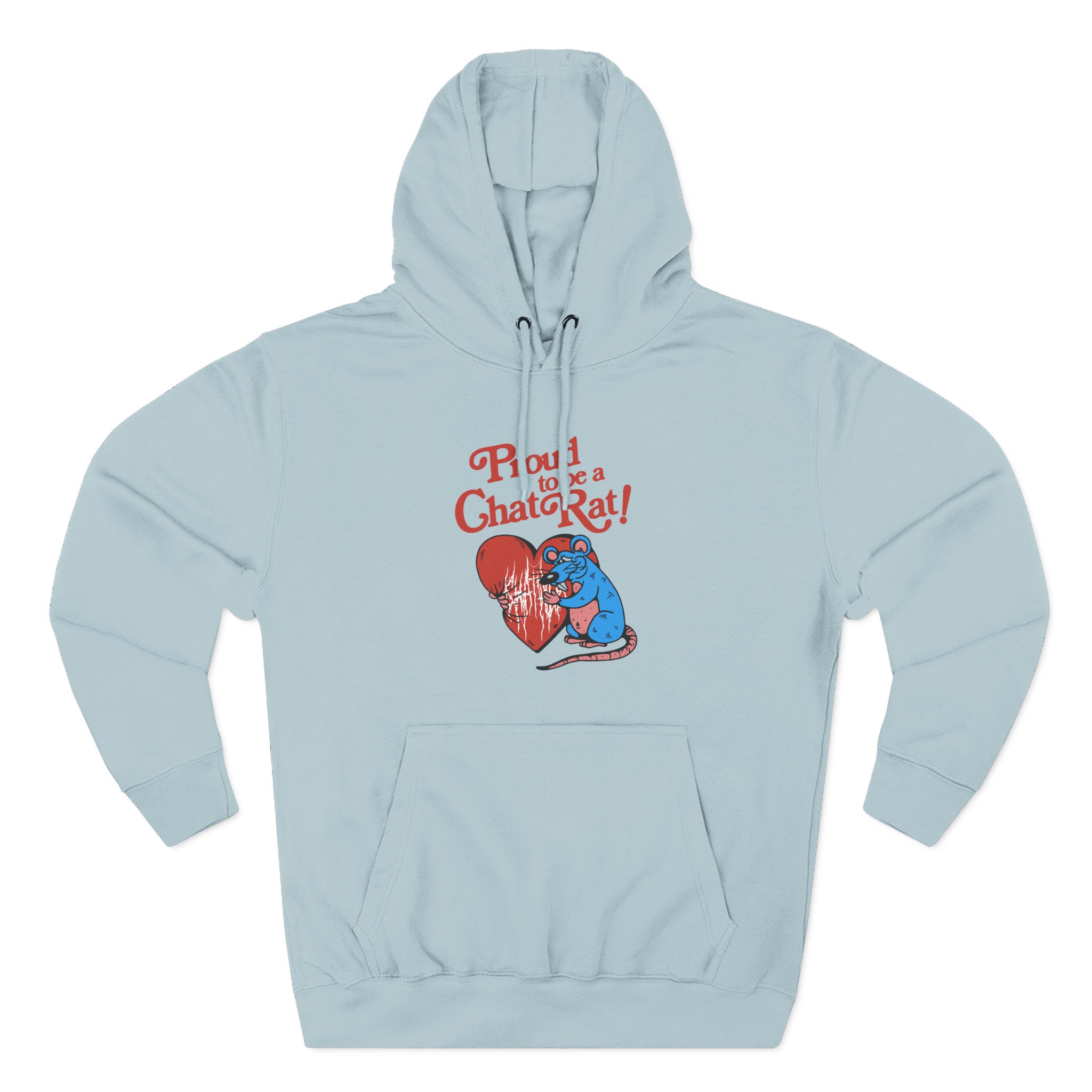 Chat Pile Chat Rat Three-Panel Fleece Hoodie - Image 11