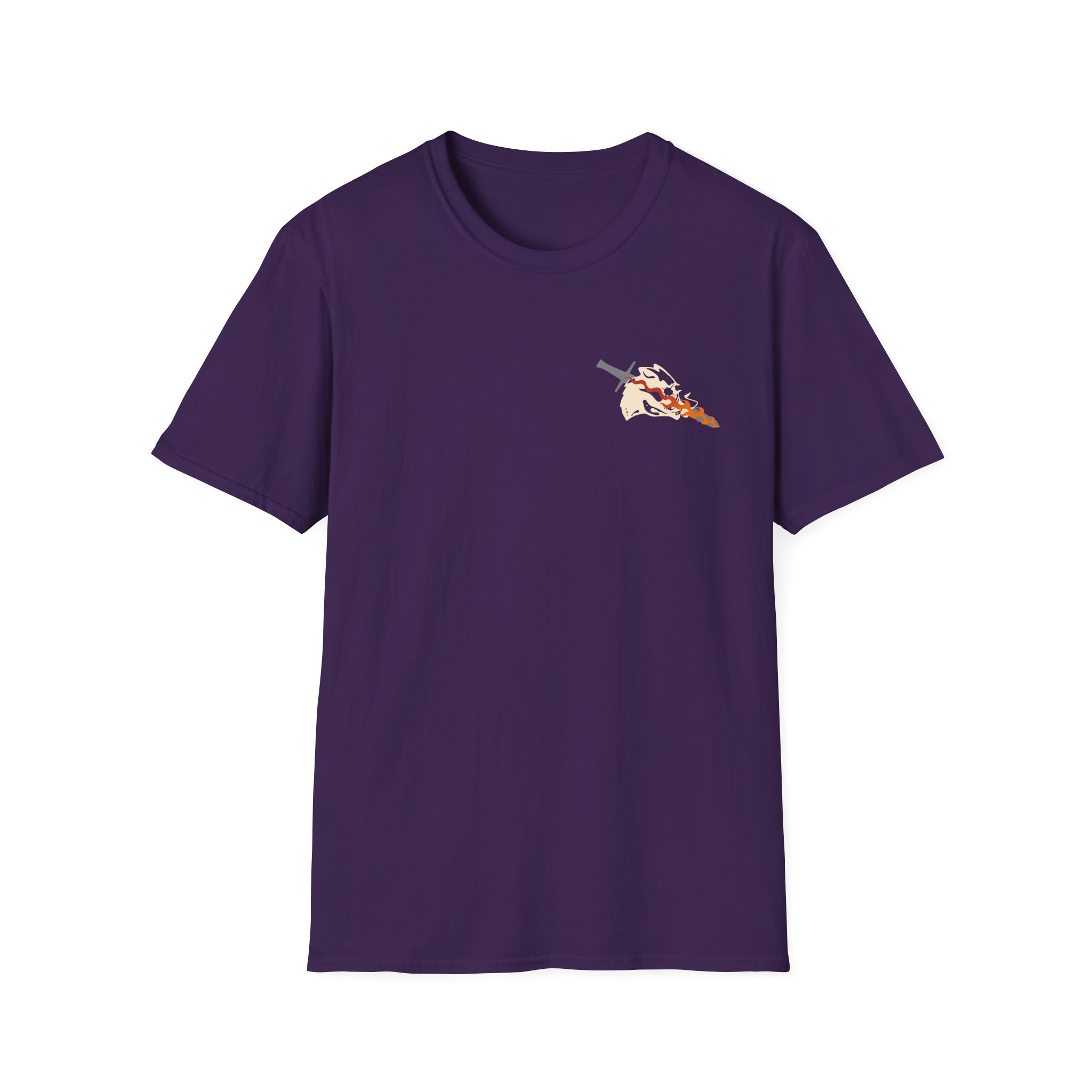Bilmuri Flaming Sword Logo Unisex Softstyle T-Shirt - Image 11