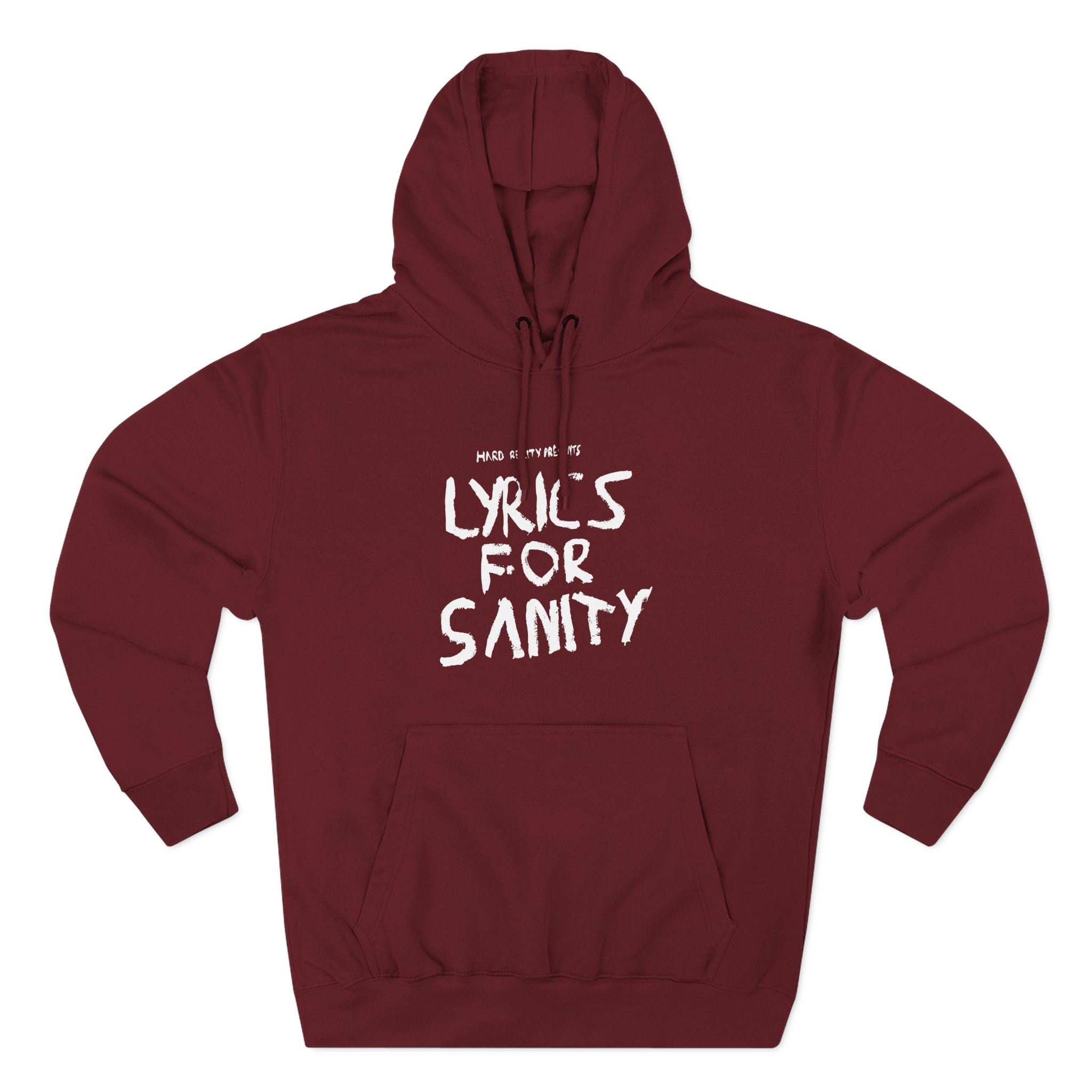 Songer Lyrics for Sanity Three-Panel Fleece Hoodie - Image 13