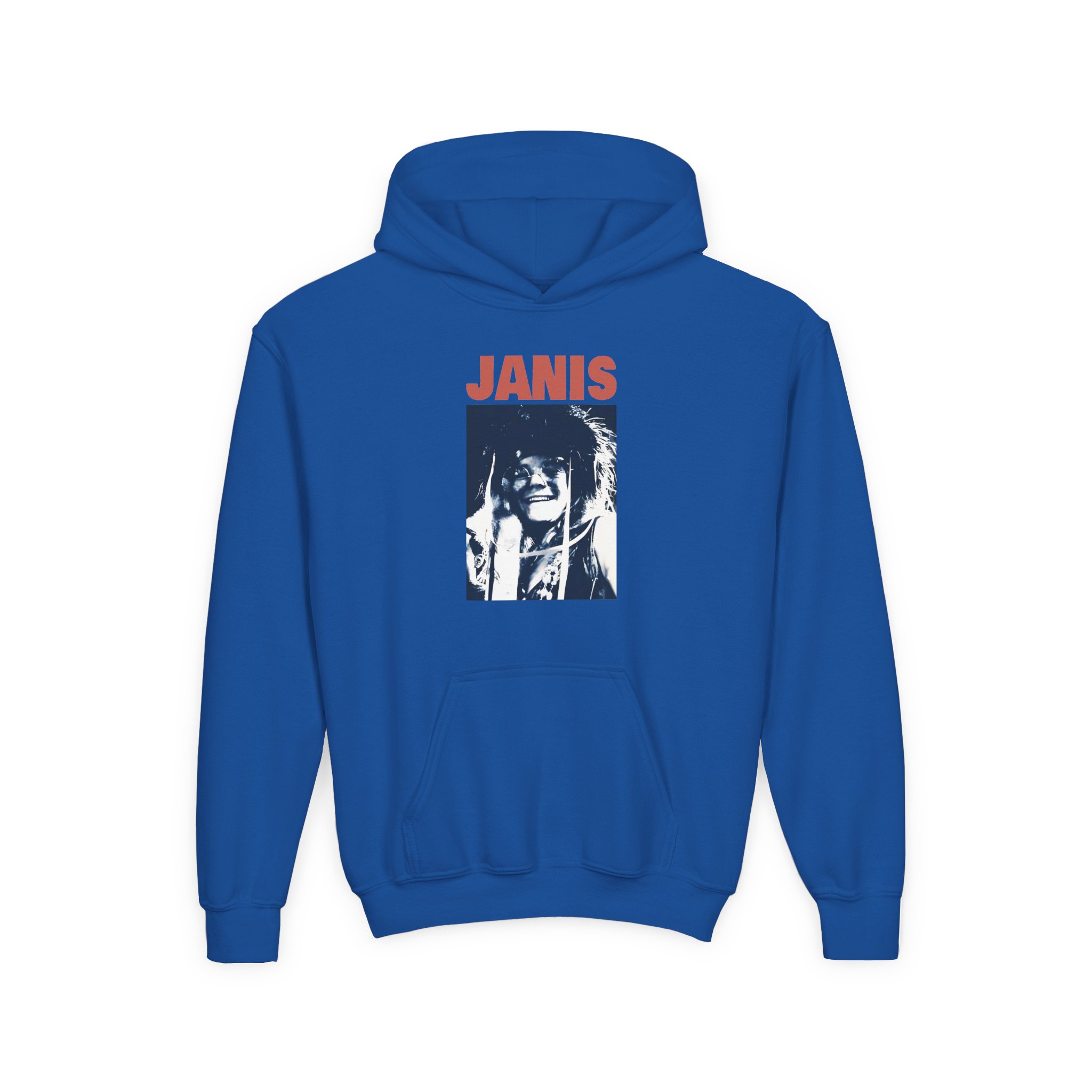 Janis Joplin Beatnick Youth Heavy Blend Hooded Sweatshirt - Image 11