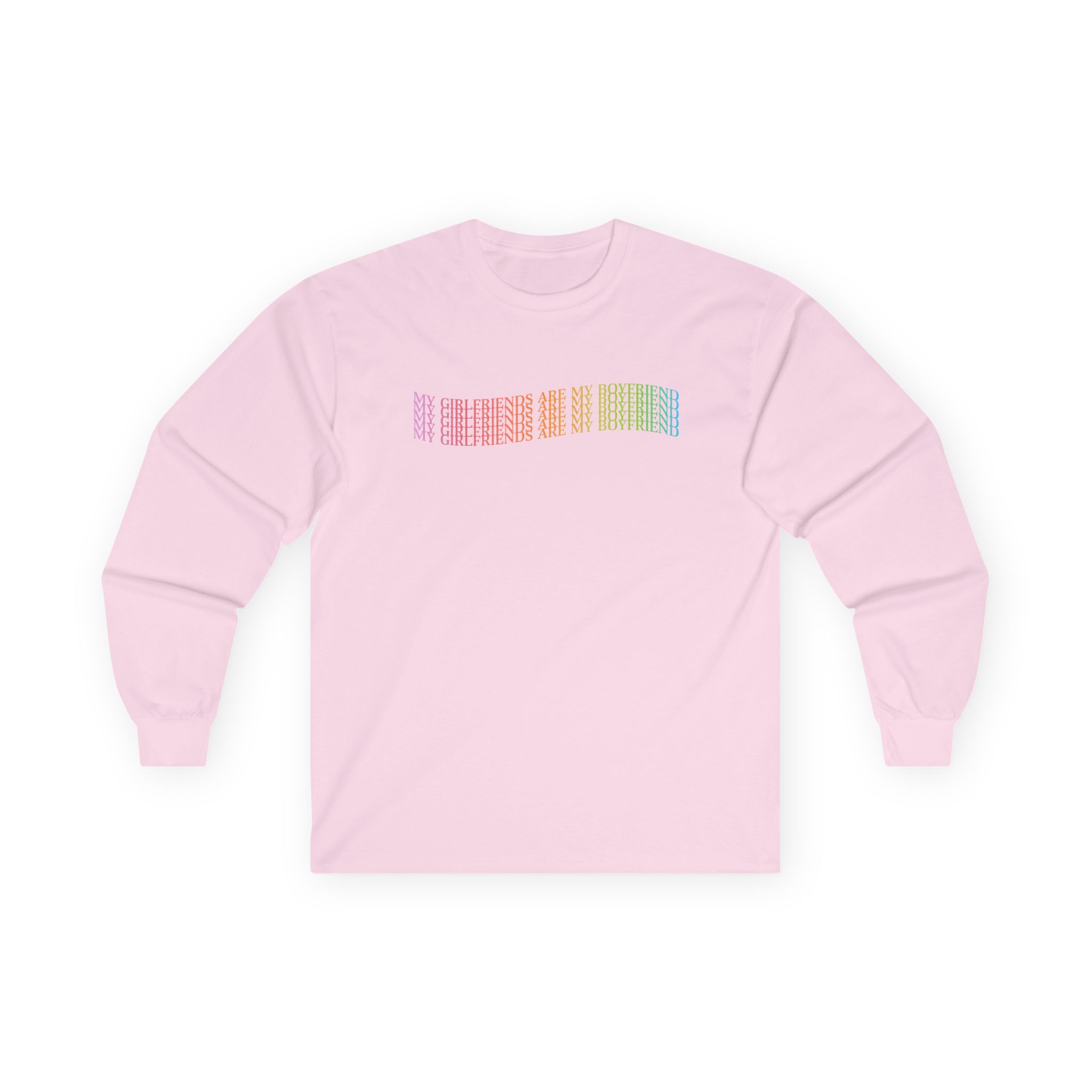 D L My Girlfriends Are My Boyfriend Pride Unisex Ultra Cotton Long Sleeve Tee - Image 7