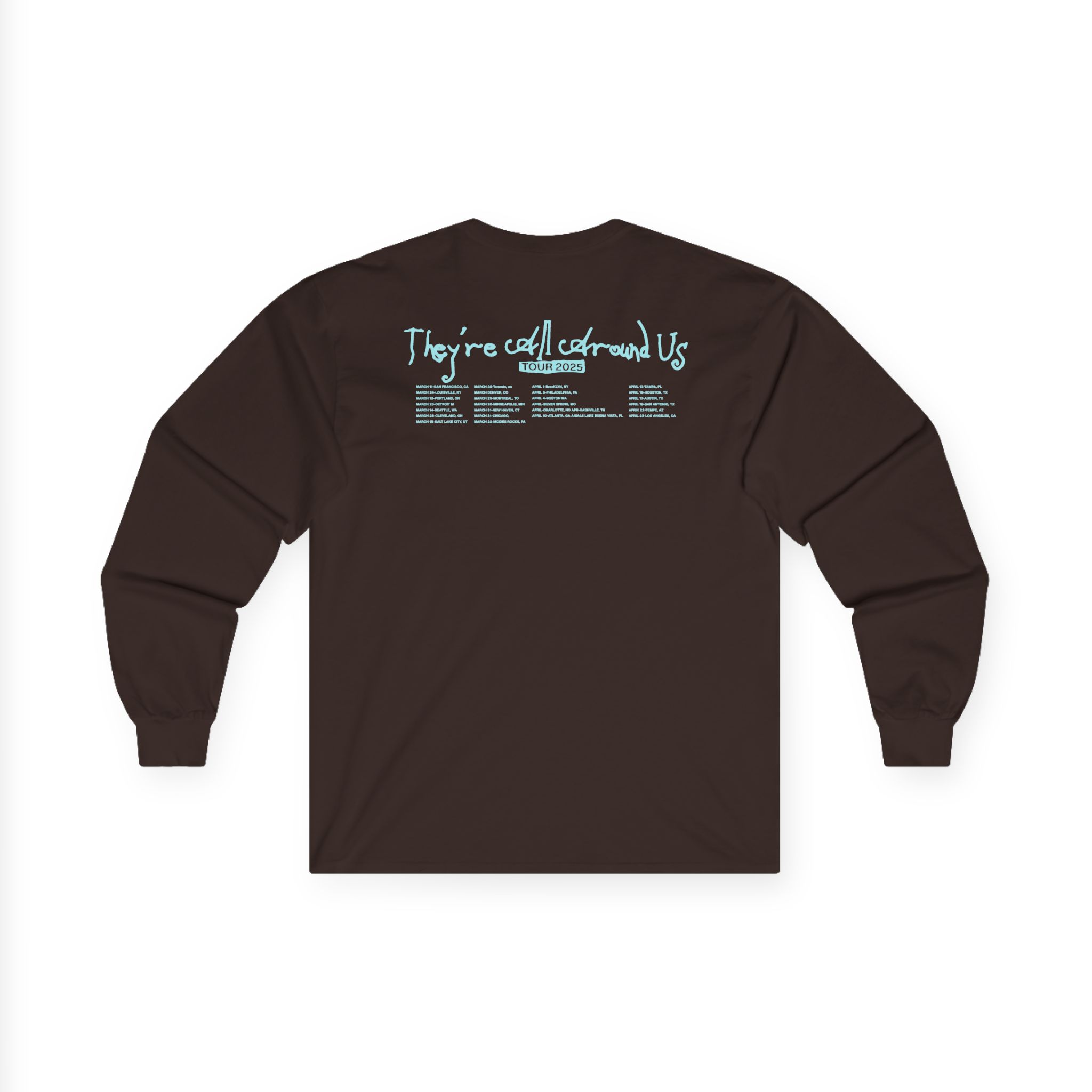 Poppy They Are All Around Us Tour Unisex Ultra Cotton Long Sleeve Tee - Image 4
