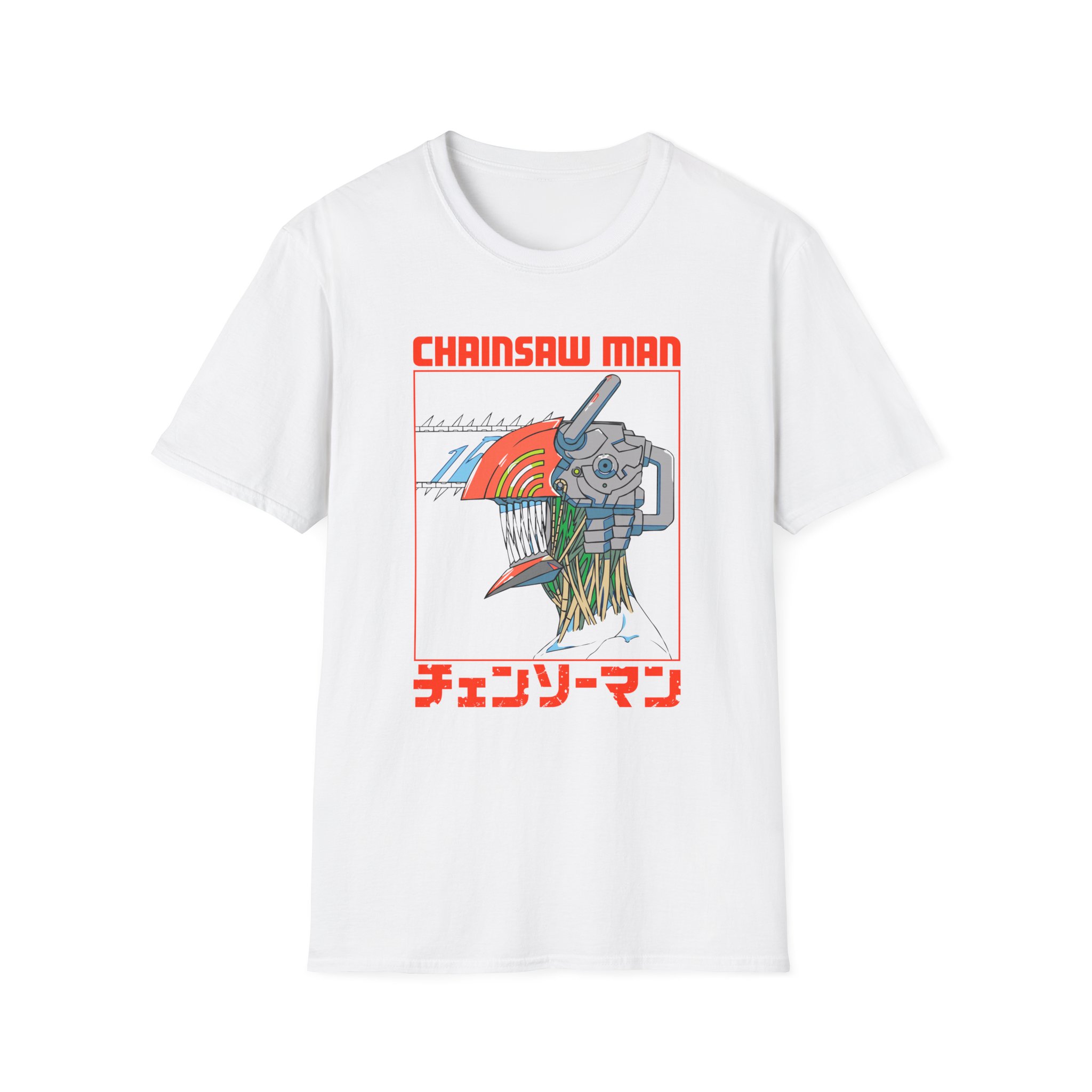 Chainsaw Man Three Tone Unisex Softstyle T-Shirt