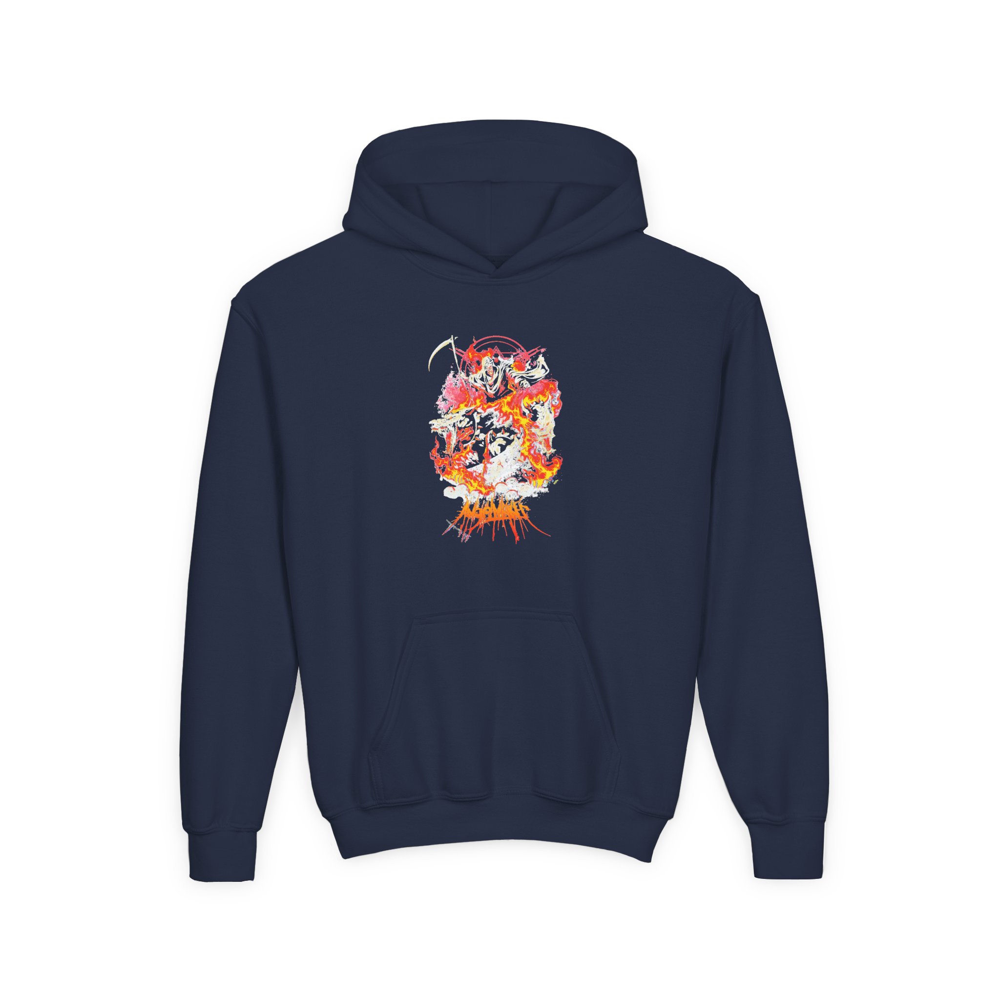 Angelmaker Hellhound Youth Heavy Blend Hooded Sweatshirt - Image 7